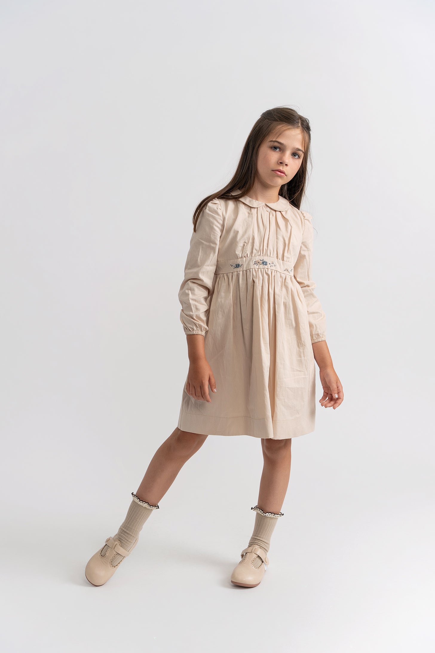 Floral Embroidered Dress in by Clô