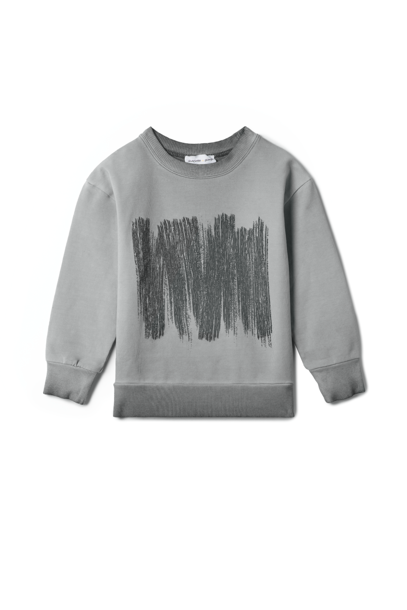 Painted Print Sweatshirt in Grey by Charlotte & George