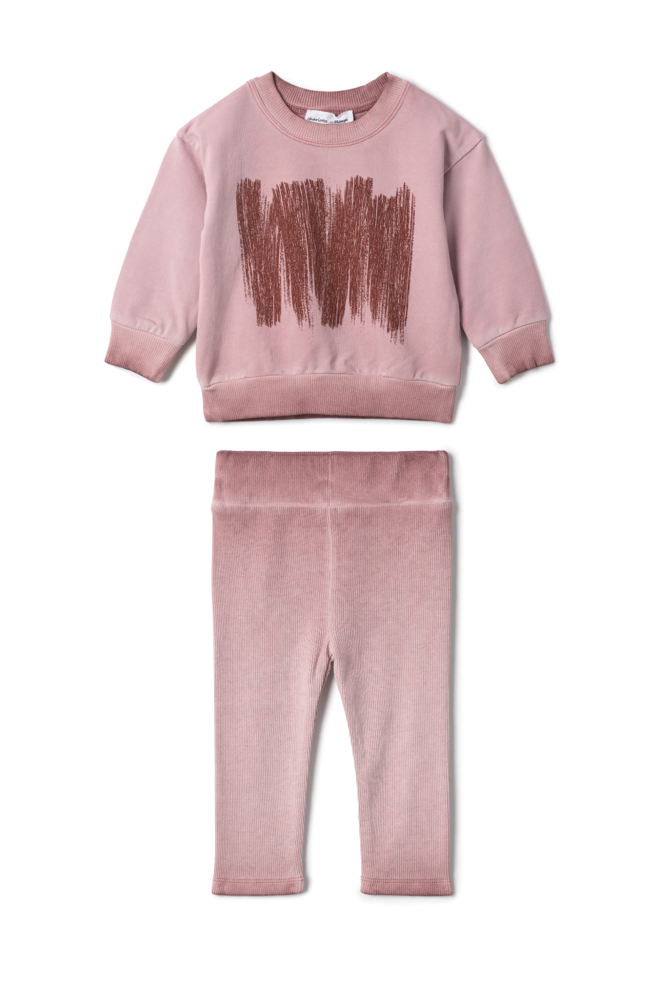 Painted Print Set in Rose by Charlotte & George