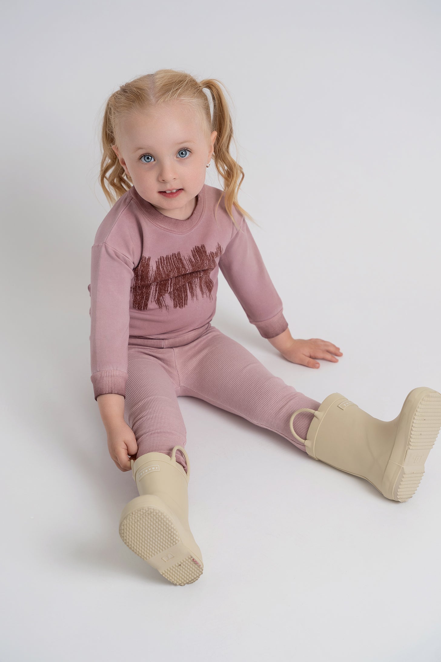 Painted Print Set in Denim by Charlotte & George