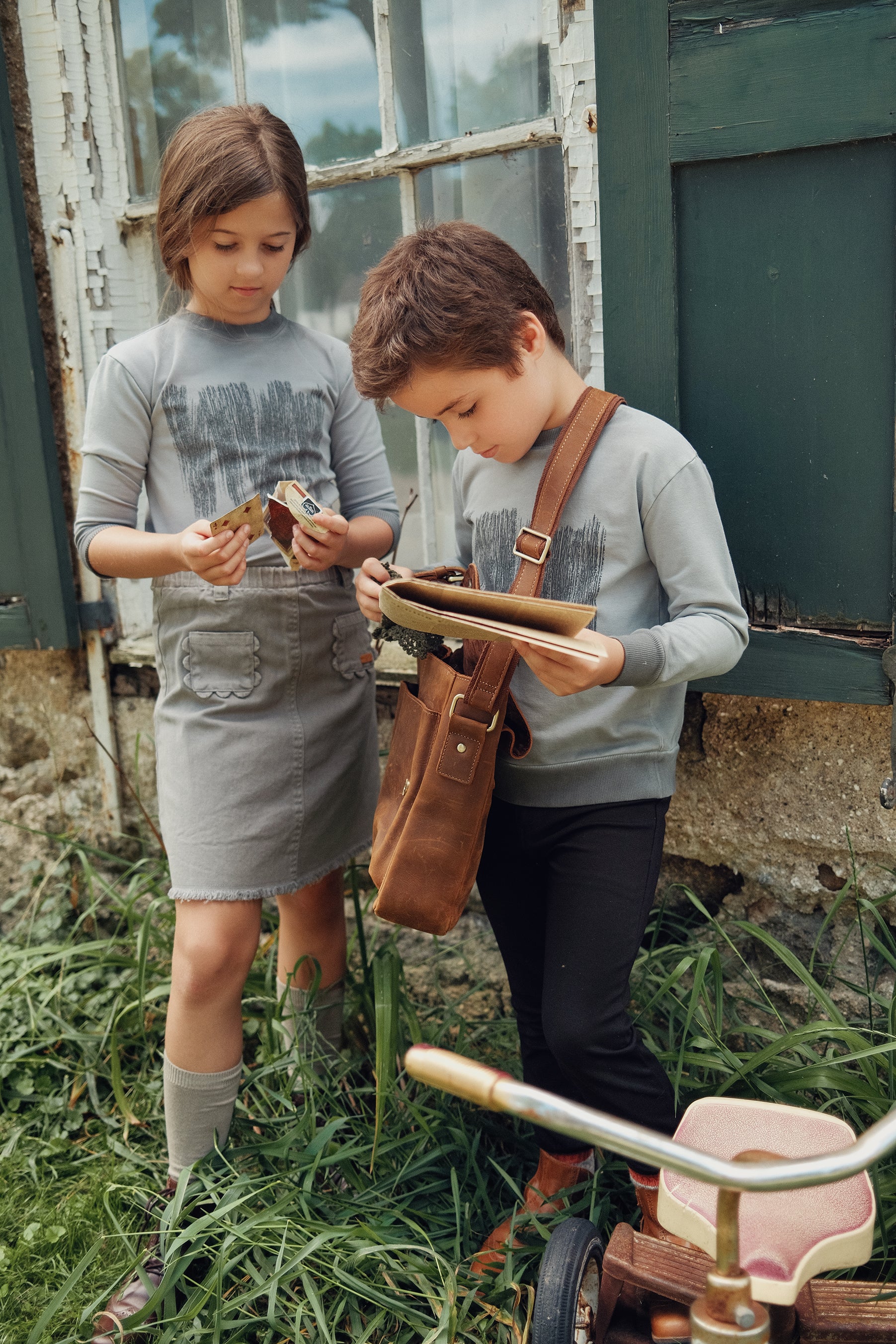 Denim Scallop Skirt in by Charlotte & George