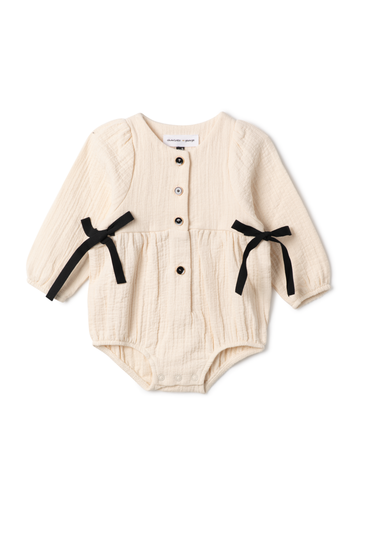 Woven Ribbon Bubble in Off White by Charlotte & George