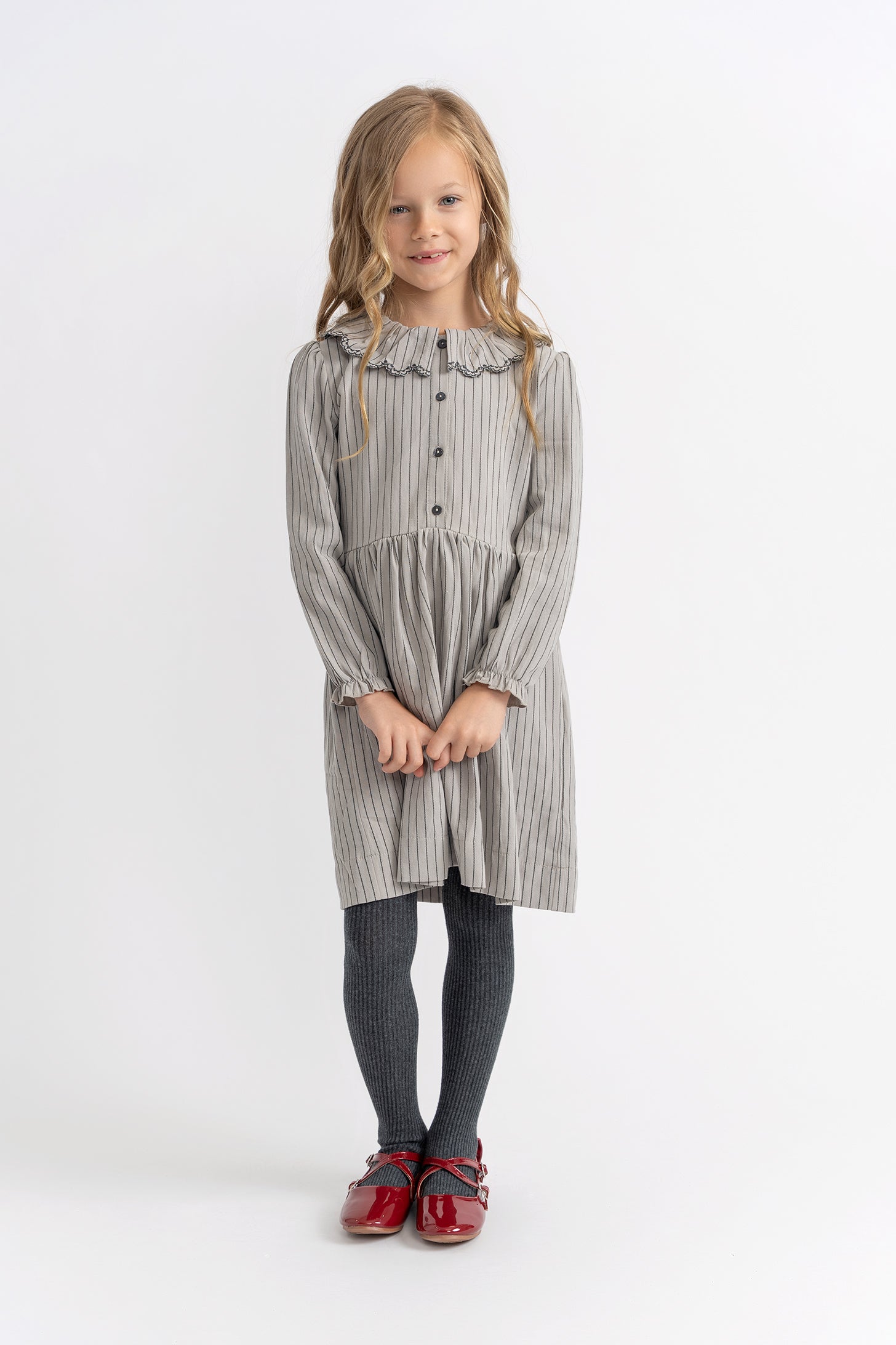 Woven Stripped Dress in by Charlotte & George