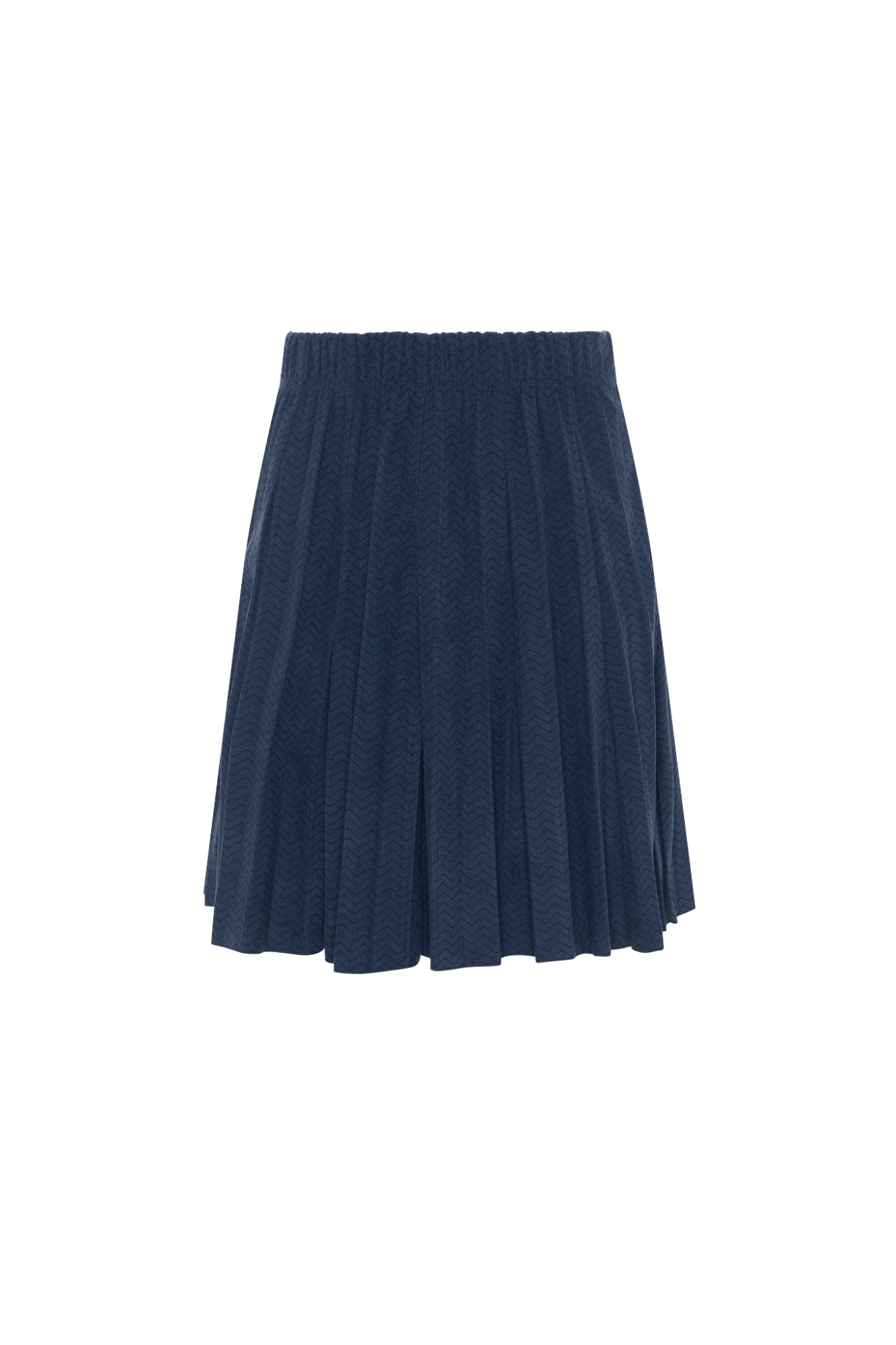 Corduroy Crinkle Pleating Skirt in Denim by FYI