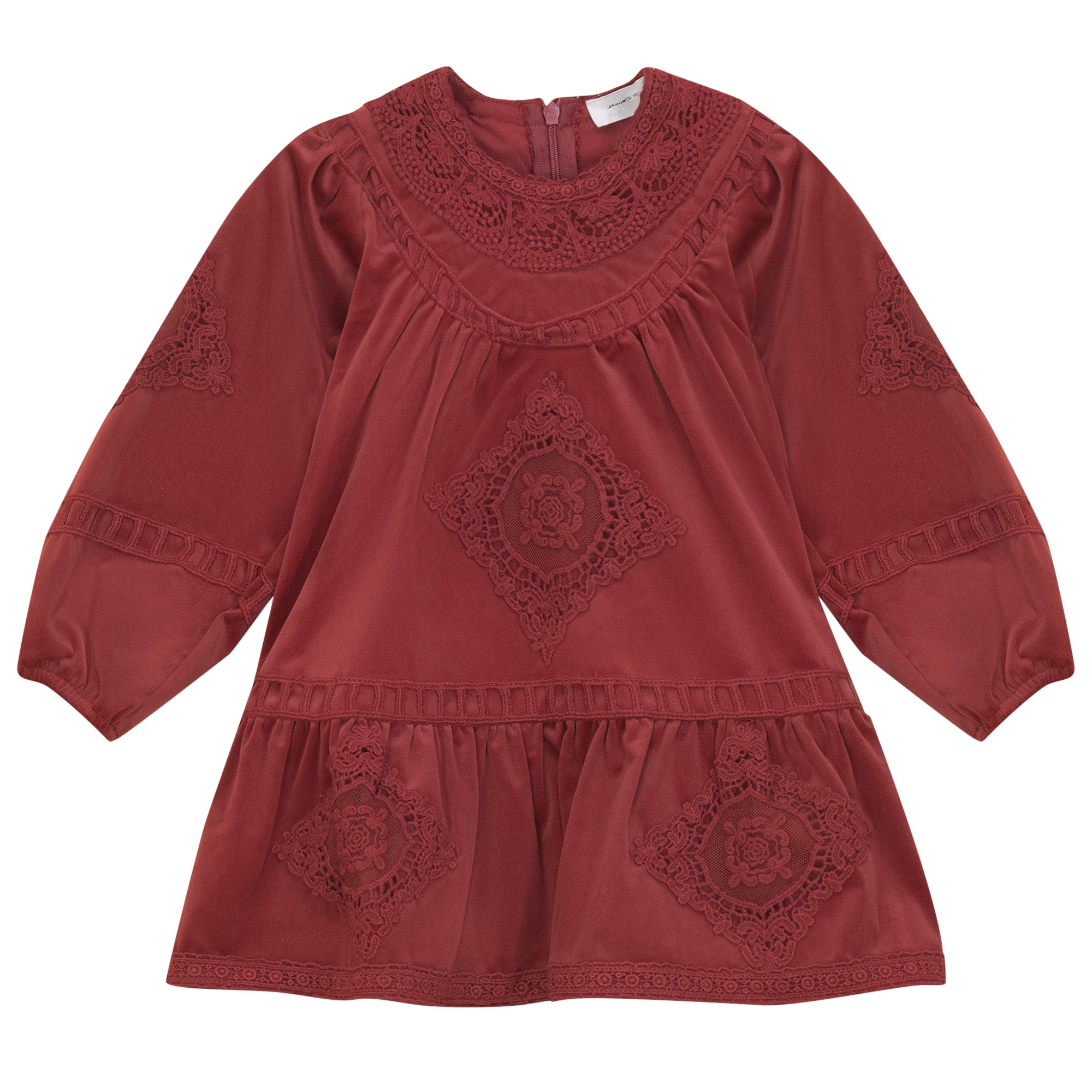Velvet Lace Dress Dark Grey / 16 Velvet Lace Dress Dark Grey / 16
