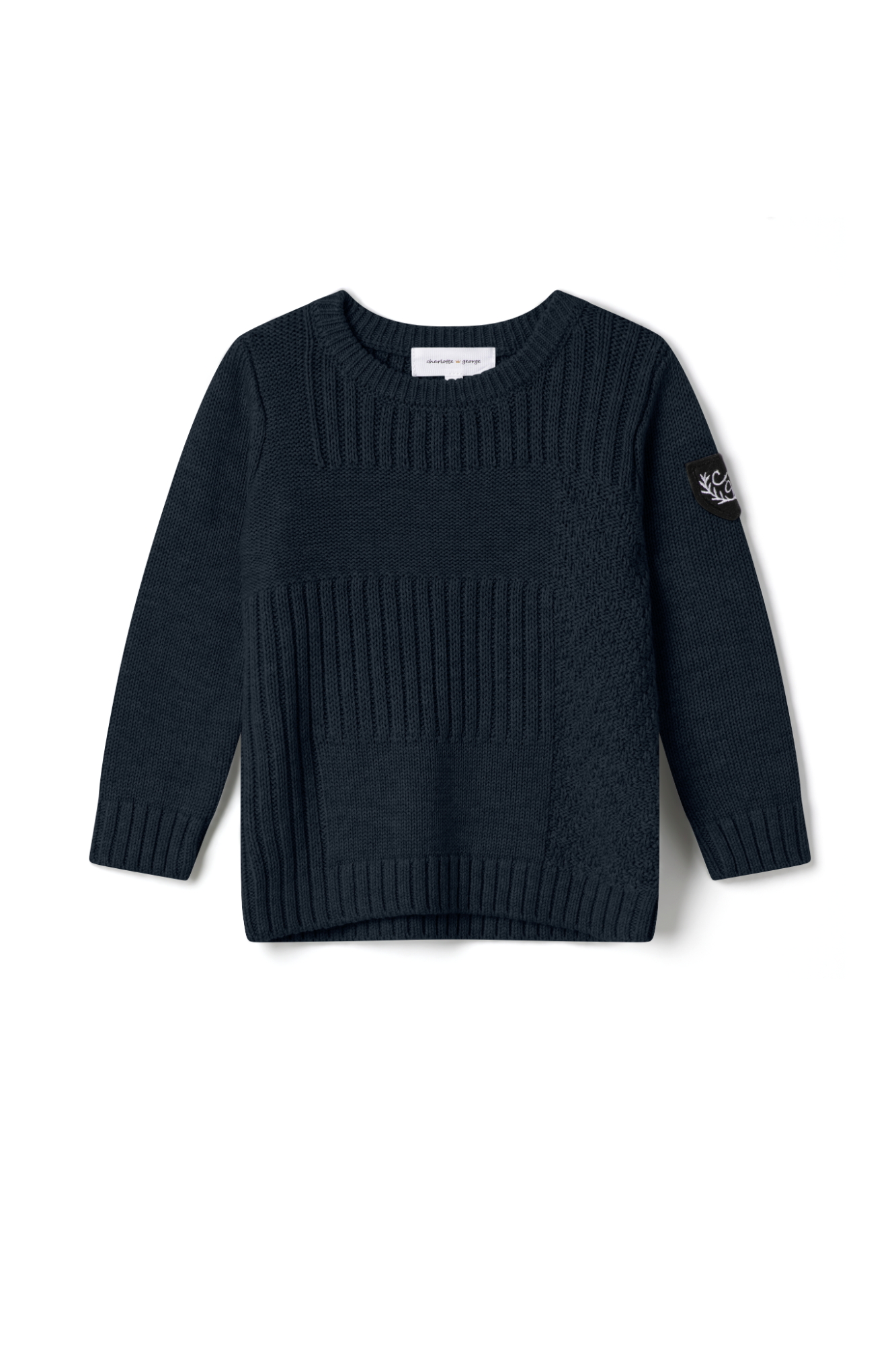 Multi Knit Sweater in Ink by Charlotte & George