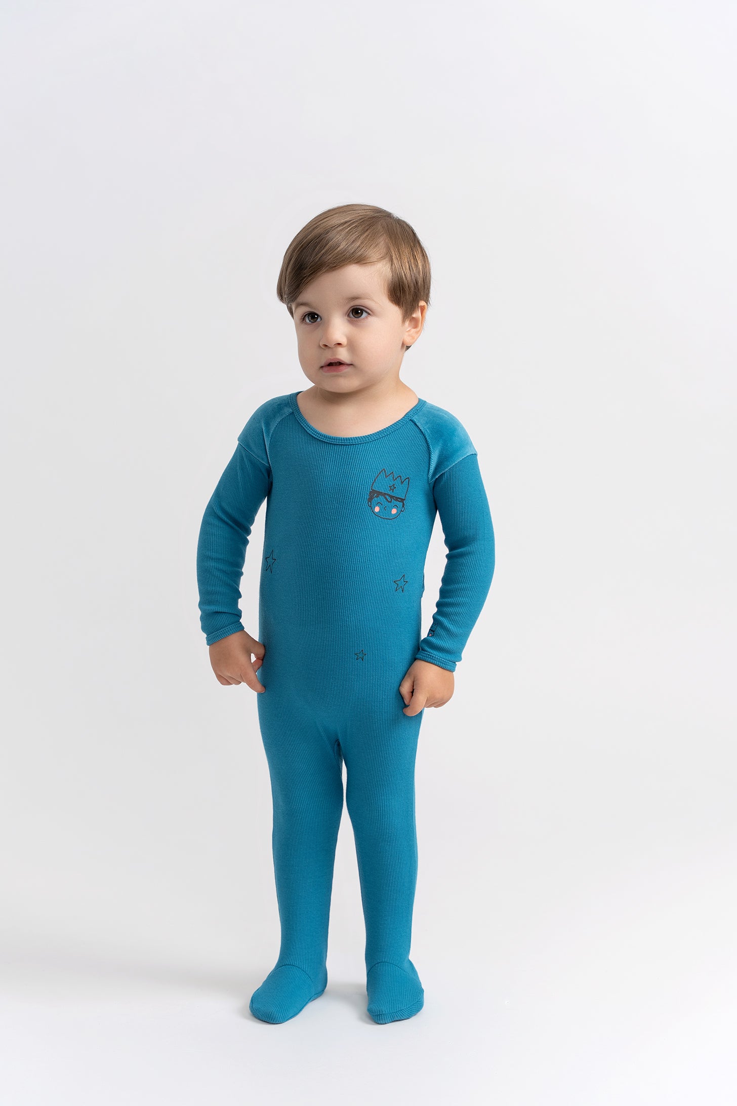 Prince Print Onesie in by Charlotte & George