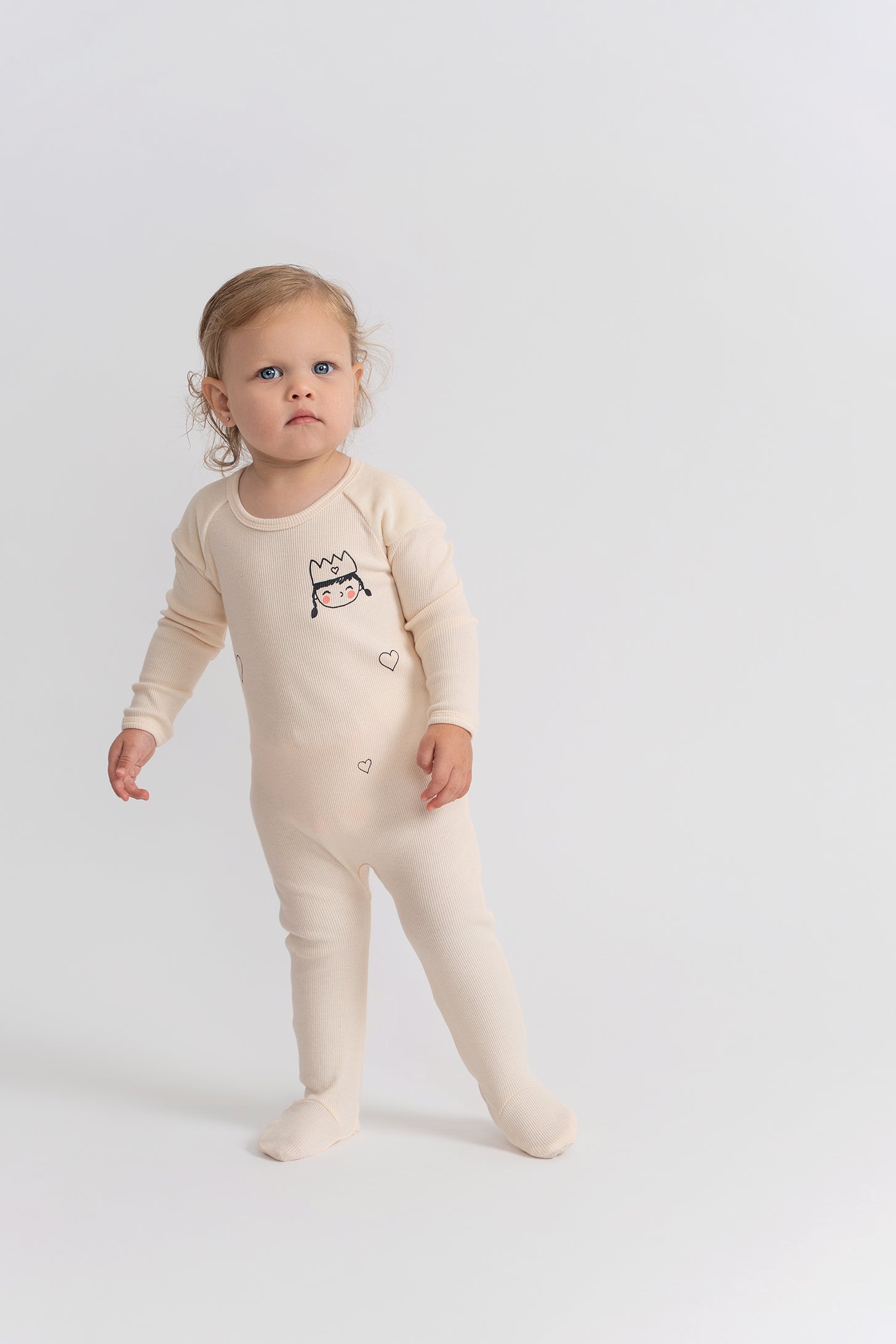 Princess Print Onesie in by Charlotte & George