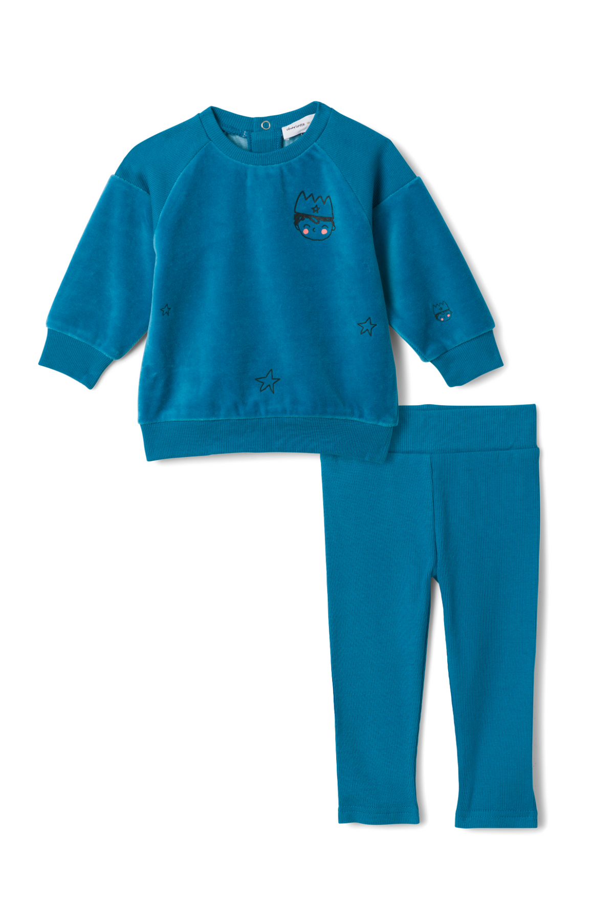 Prince print Set in Blue Jay by Charlotte & George