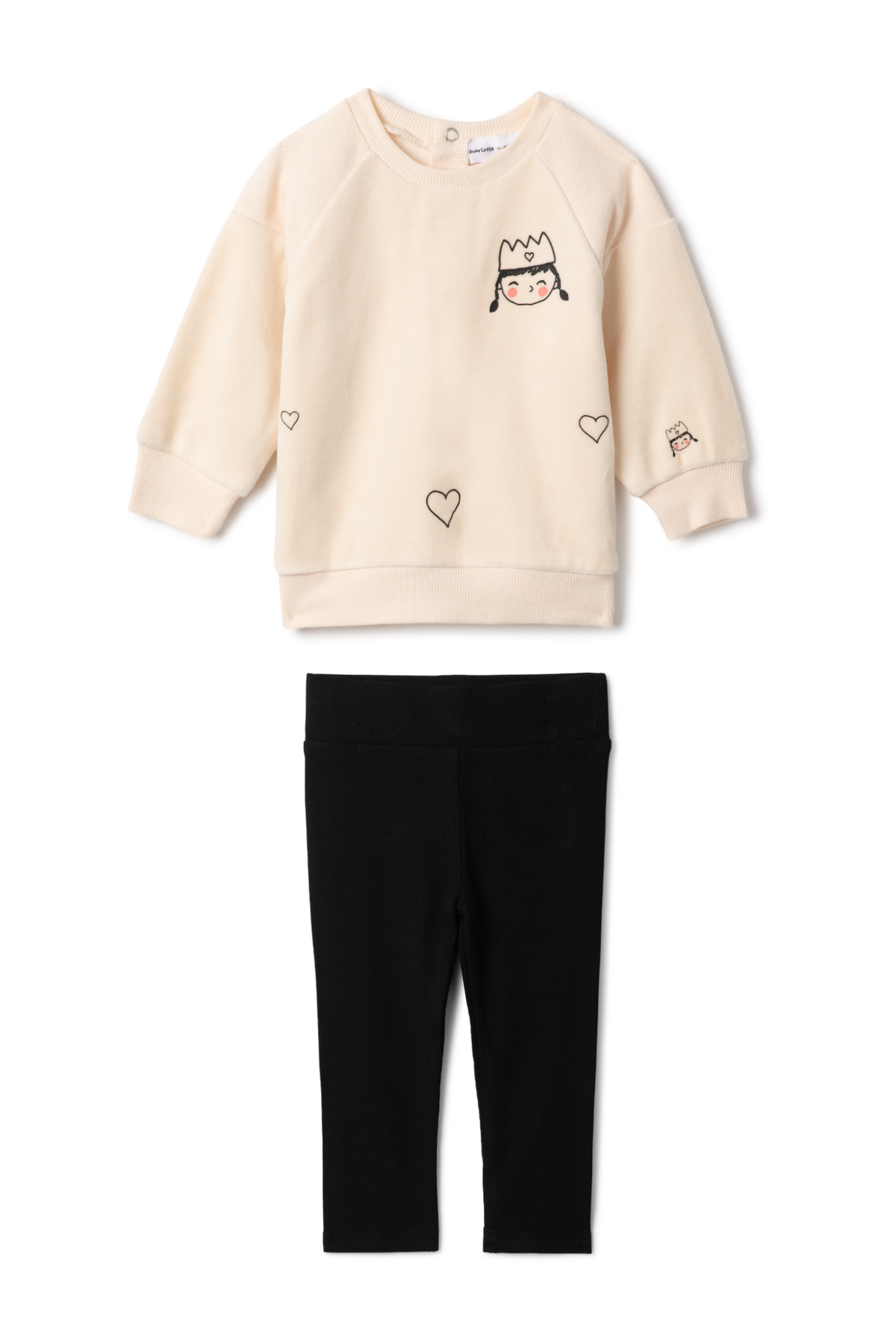 Princess Print Set in Cream by Charlotte & George