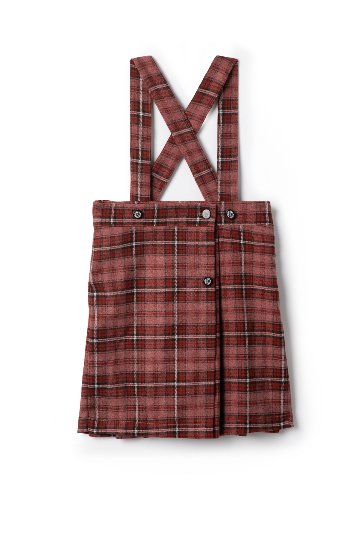 Plaid Skirt in Burgundy by Charlotte & George