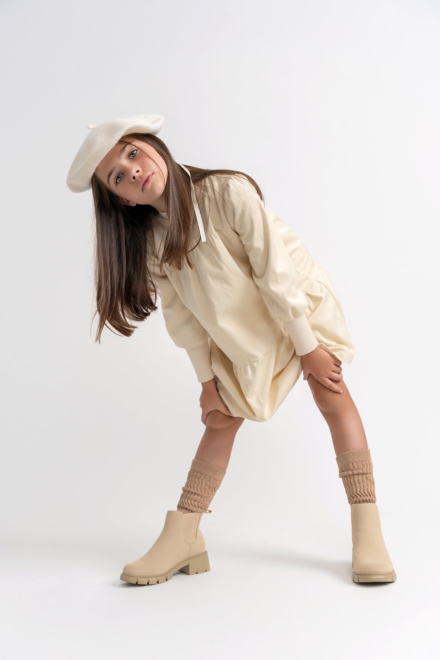 Textured Velvet Dress in Black by Charlotte & George