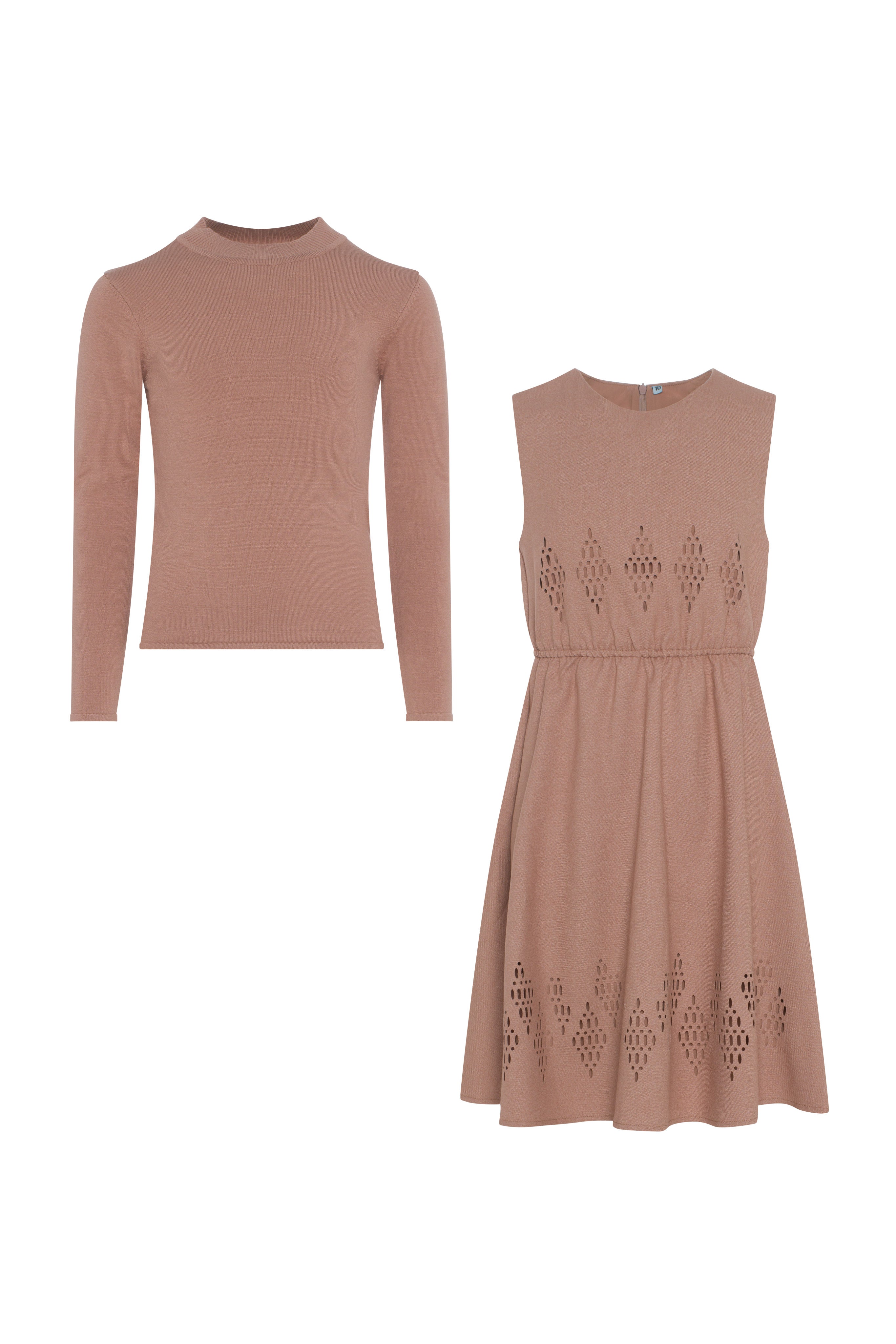 Cut Out Jumper Set in Pink by Joie De Vivre