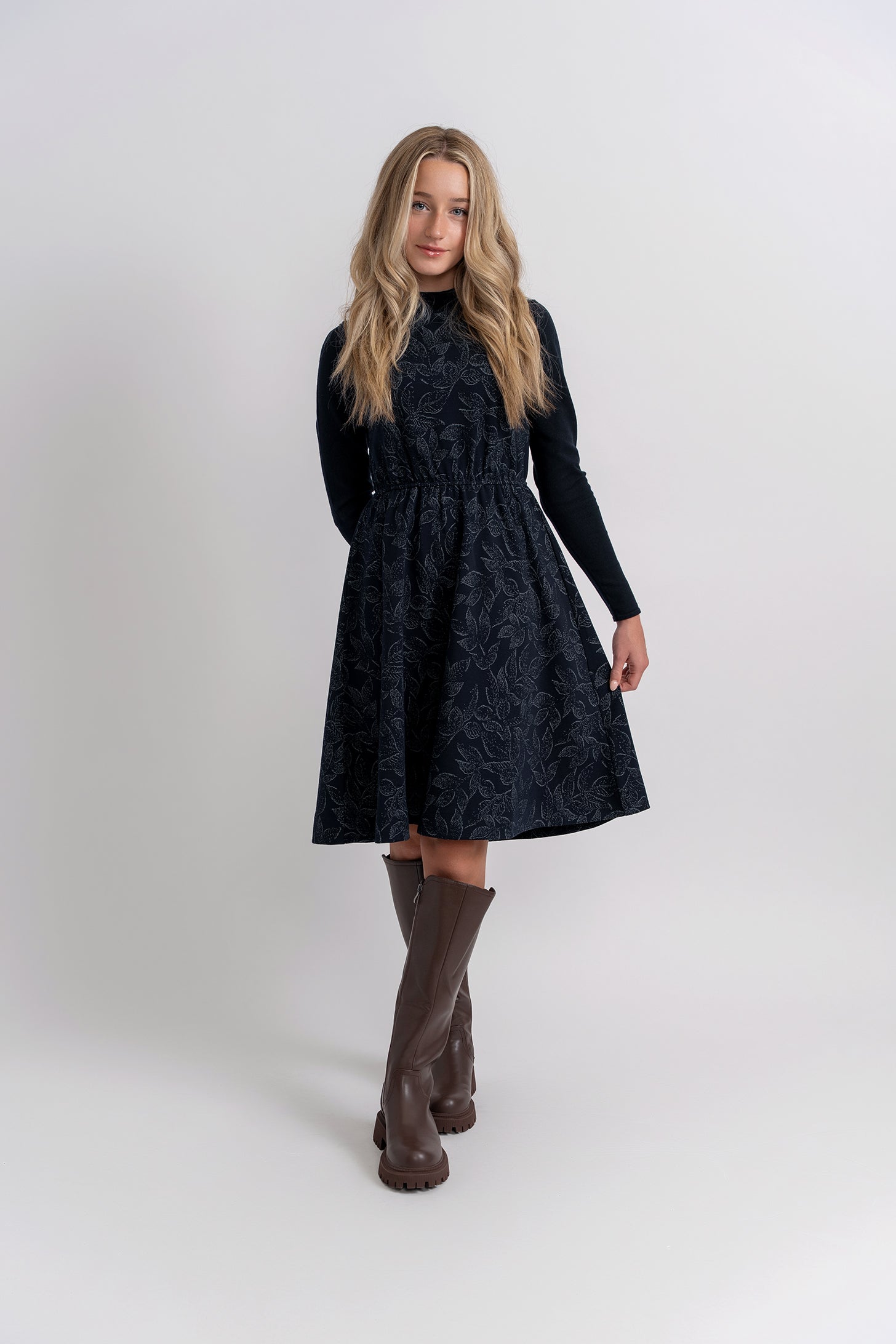 Leaves Jacquard Jumper Set in by Joie De Vivre