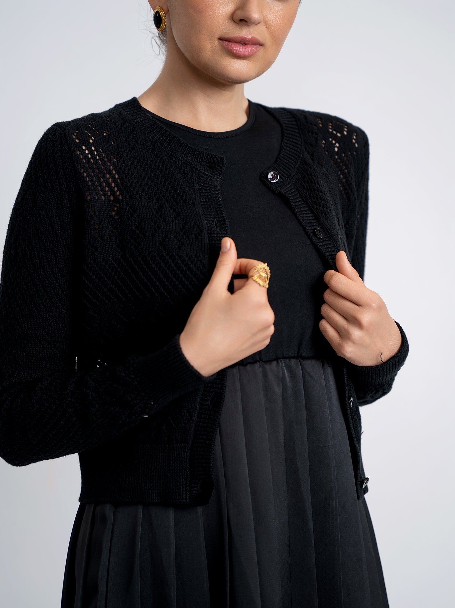 Lace Knit Cardigan in by Aspect