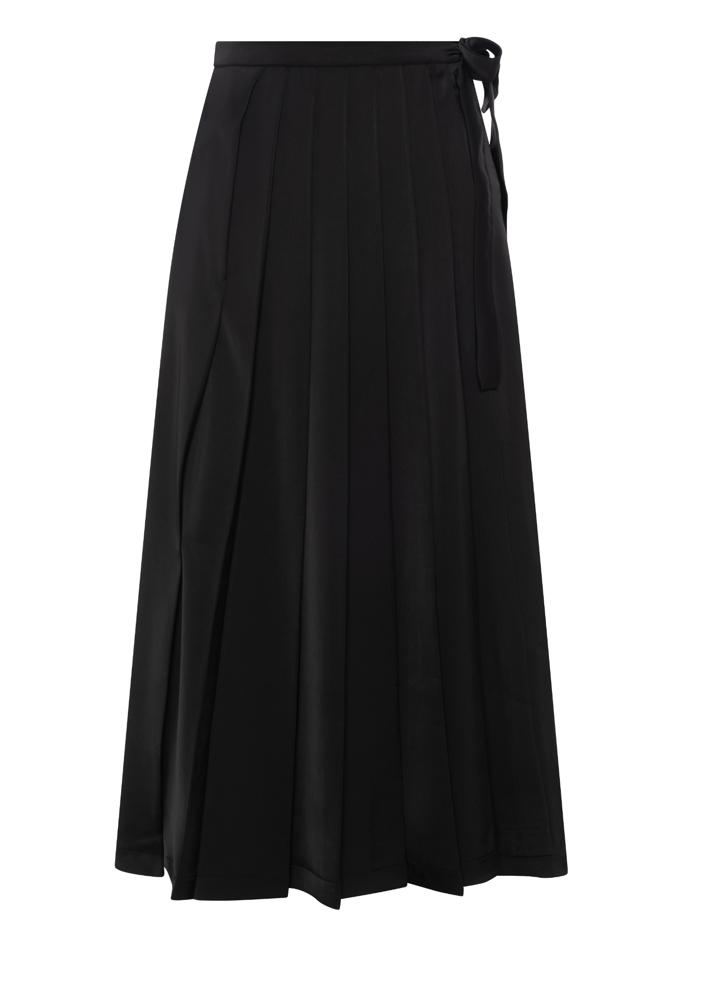 Wrap Midi Skirt in Black by Aspect