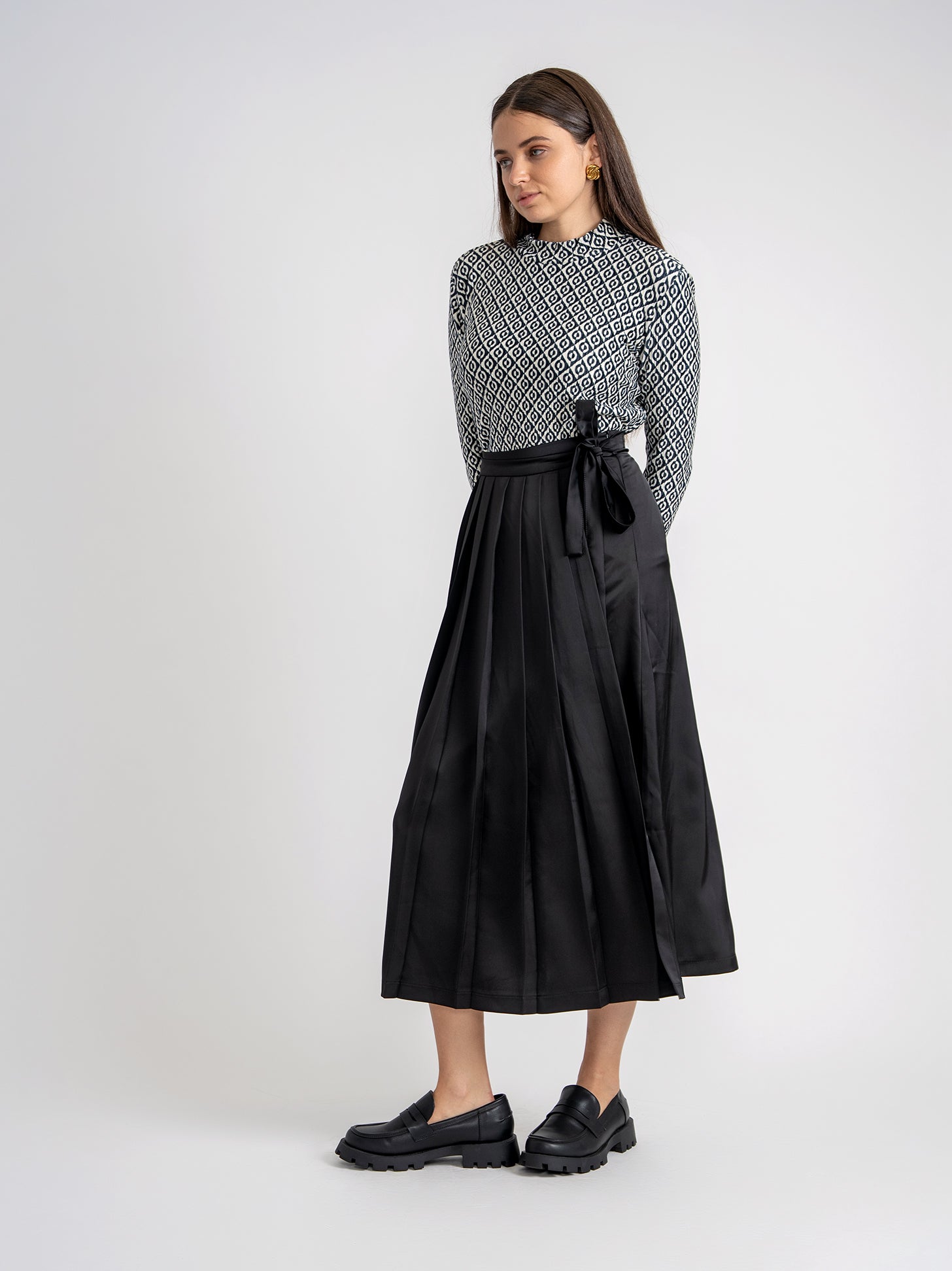 Wrap Midi Skirt in by Aspect