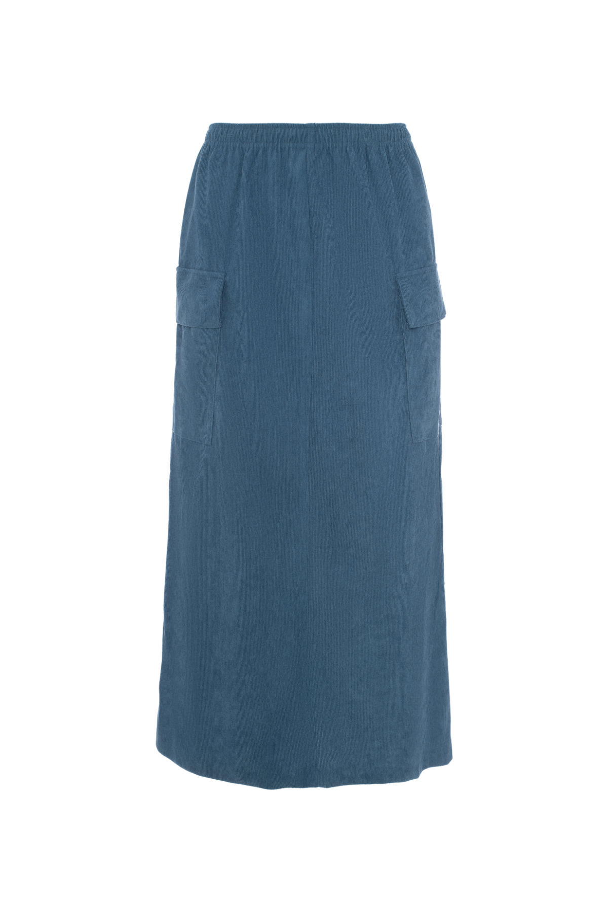 Midi Skirt with Pockets in Light Denim by Aspect