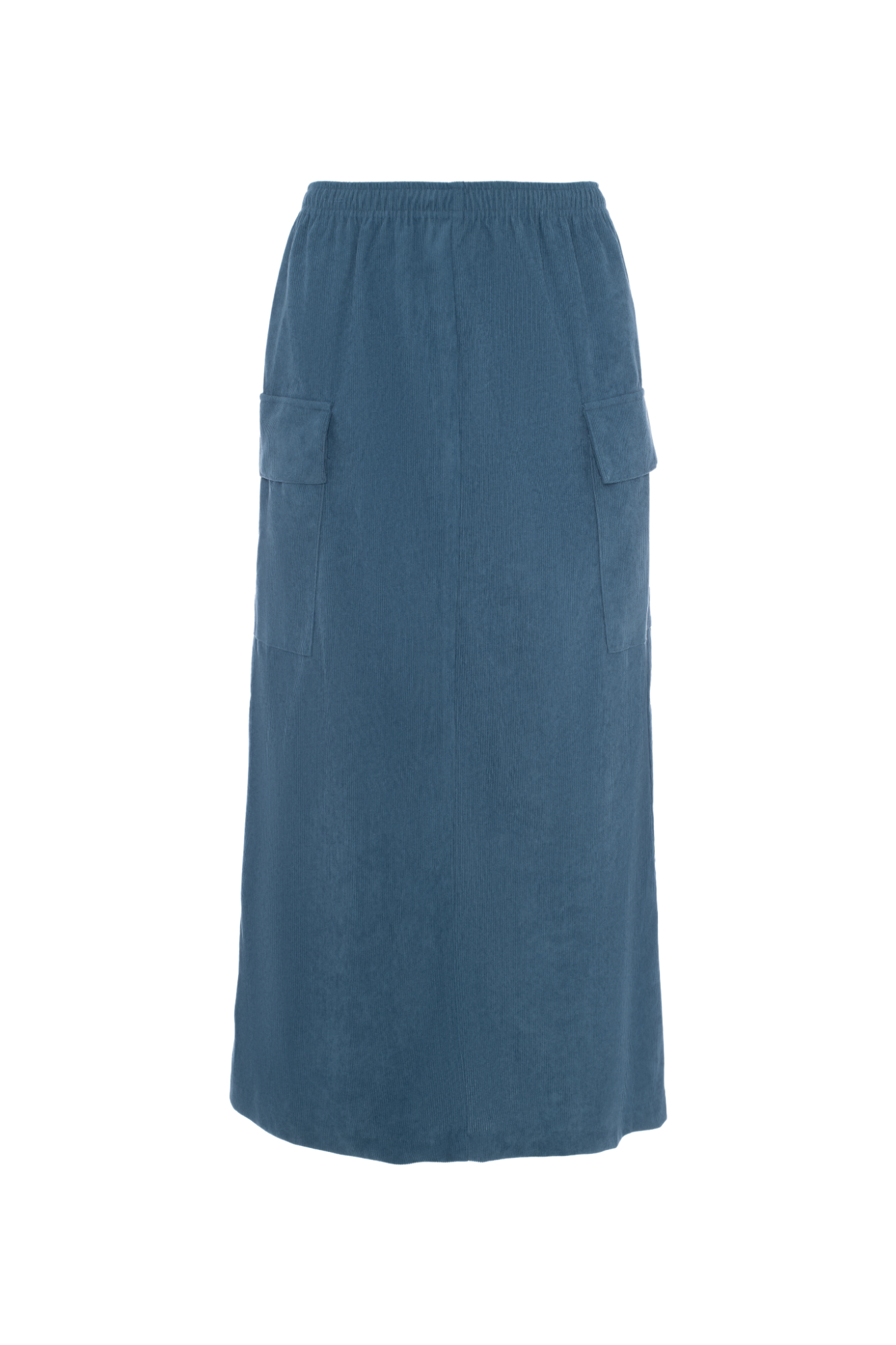 Midi Skirt with Pockets in Light Denim by Aspect
