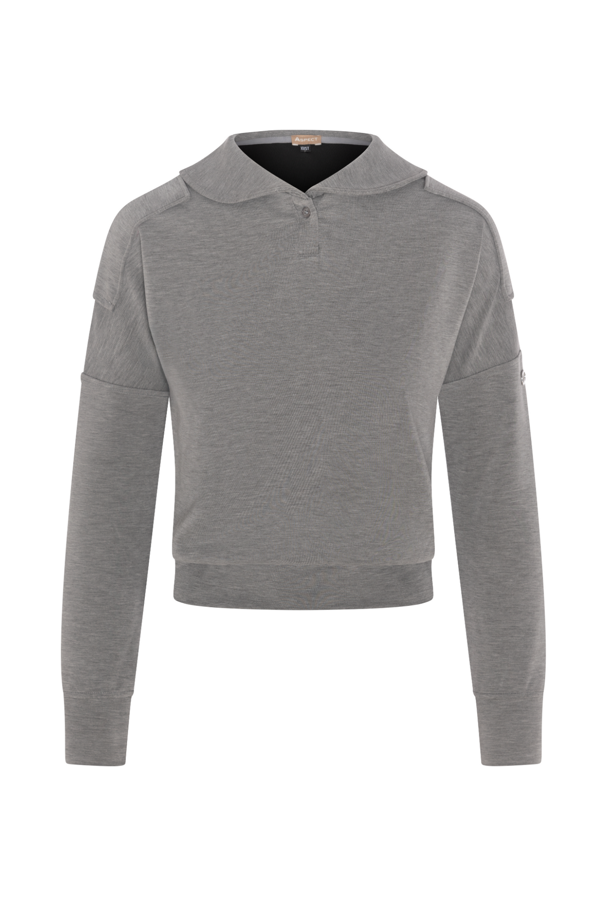 Sailor Collar Sweater in Grey Mix by Aspect