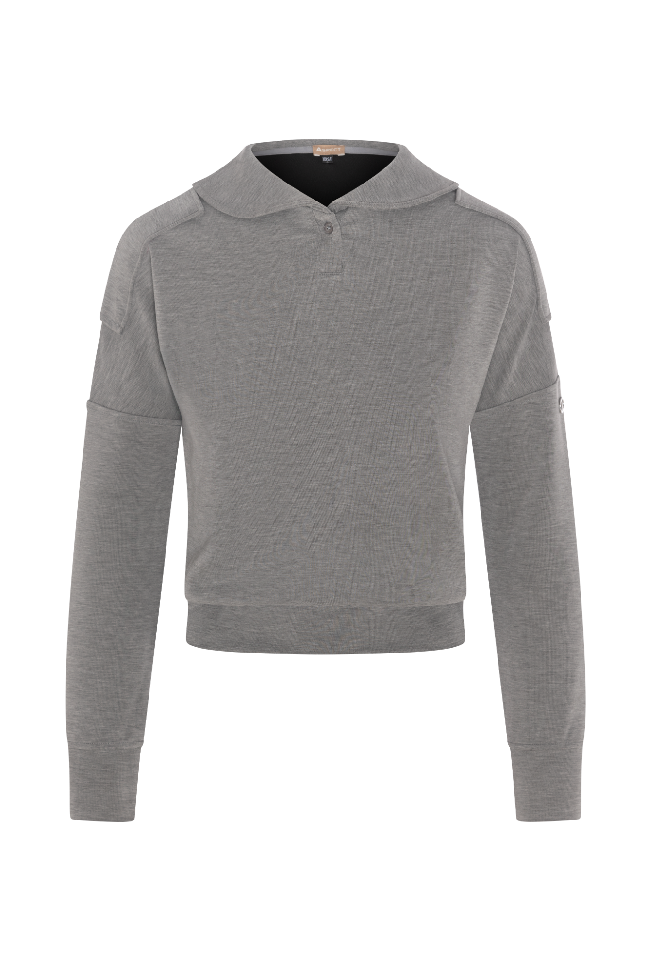 Sailor Collar Sweater in Grey Mix by Aspect