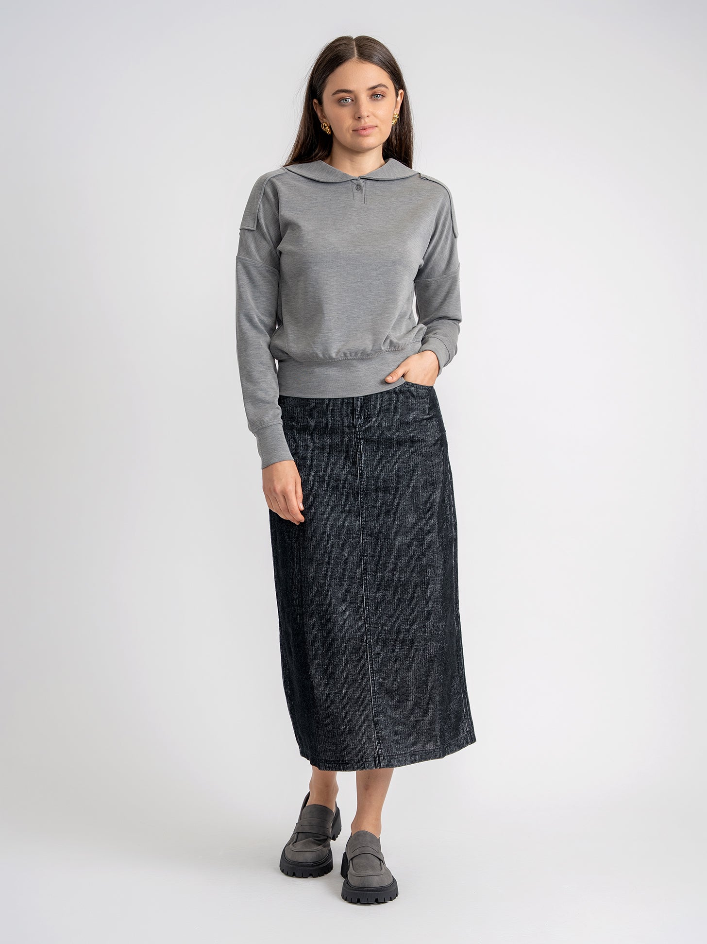 Sailor Collar Sweater in by Aspect