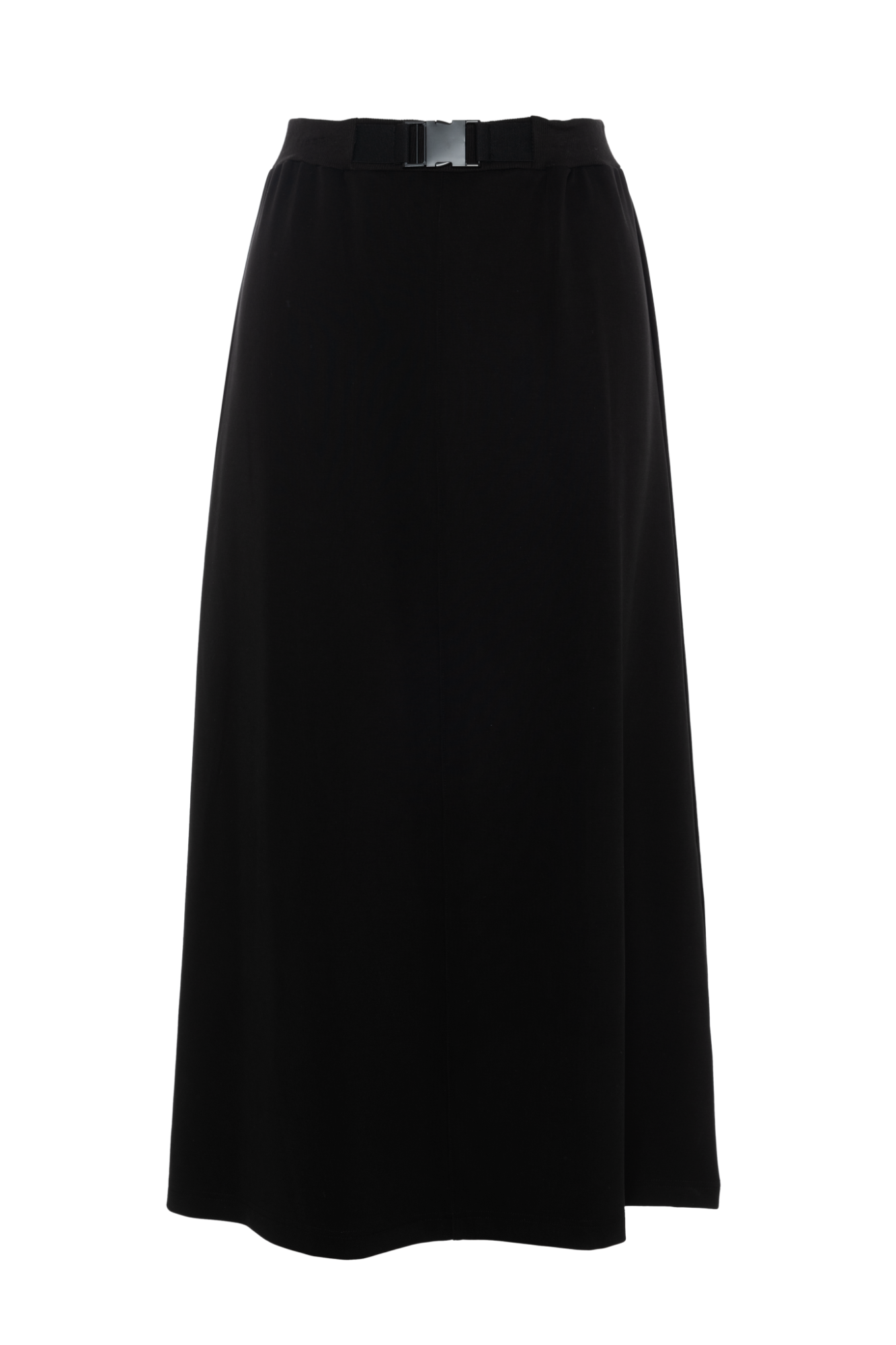 Midi Buckle Skirt in Black by Aspect