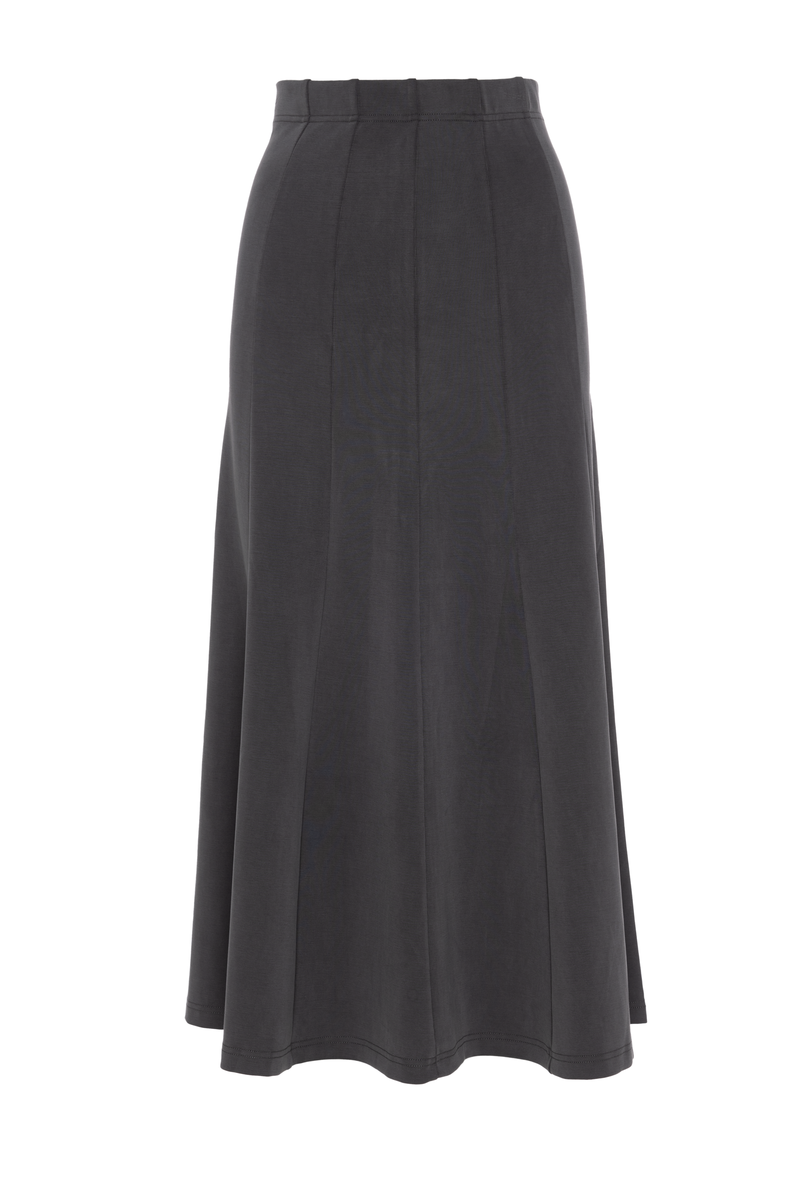 Midi Panel Skirt in Carcoal by Aspect