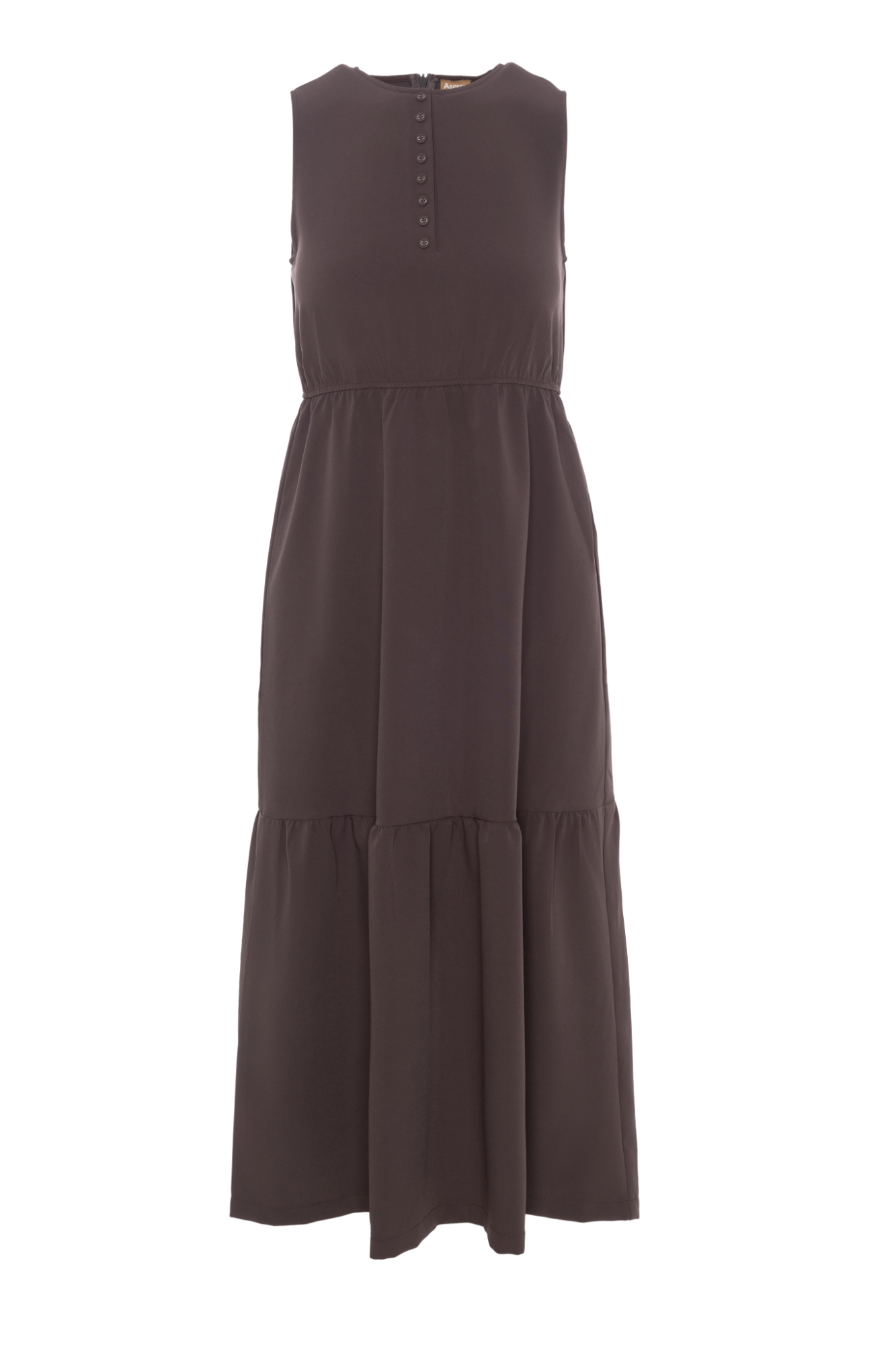 Midi Tiered Jumper in Plum by Aspect