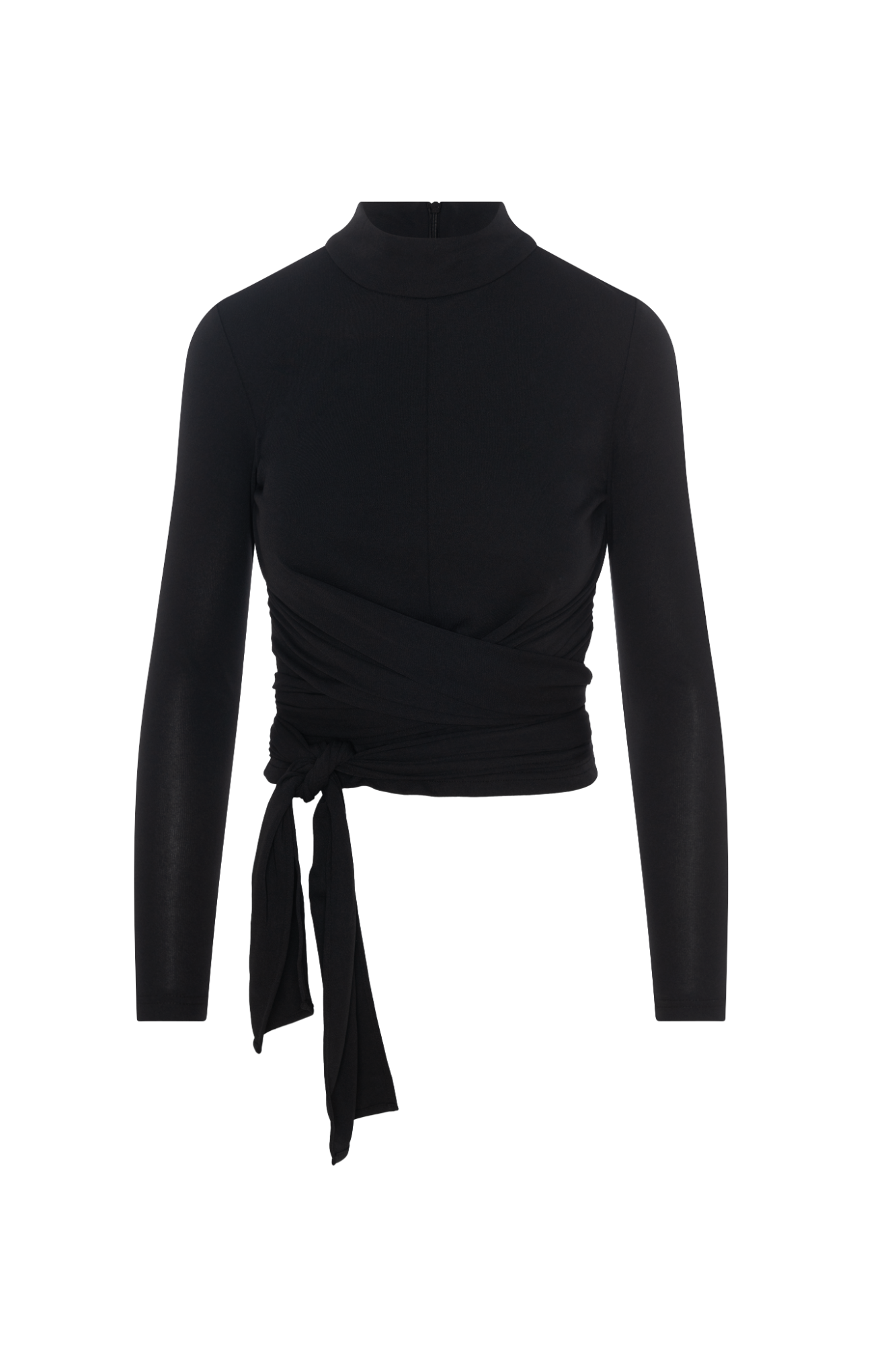 Tie Cropped Top in Black by Aspect