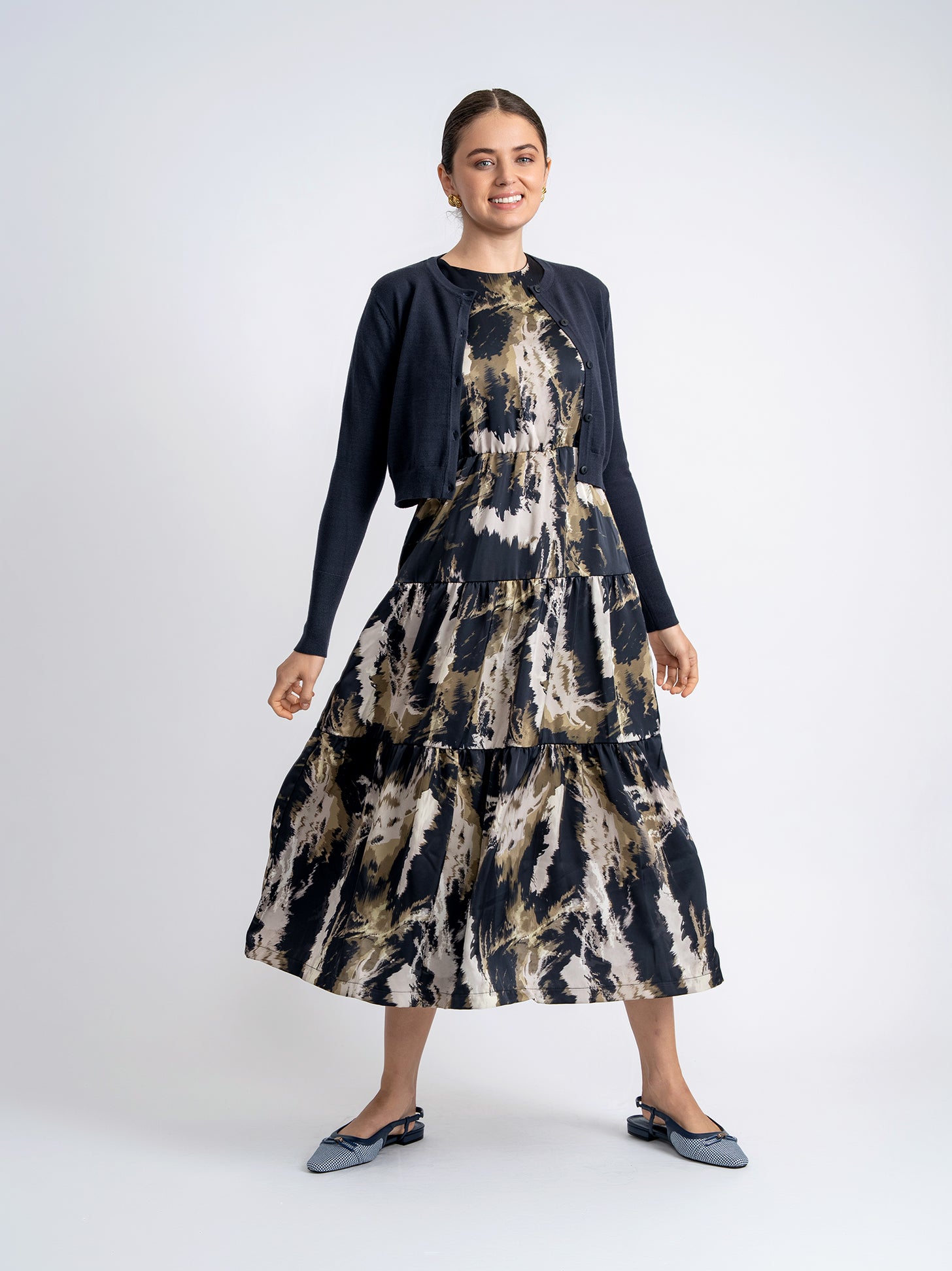 Tiered Midi Jumper Set in by Aspect