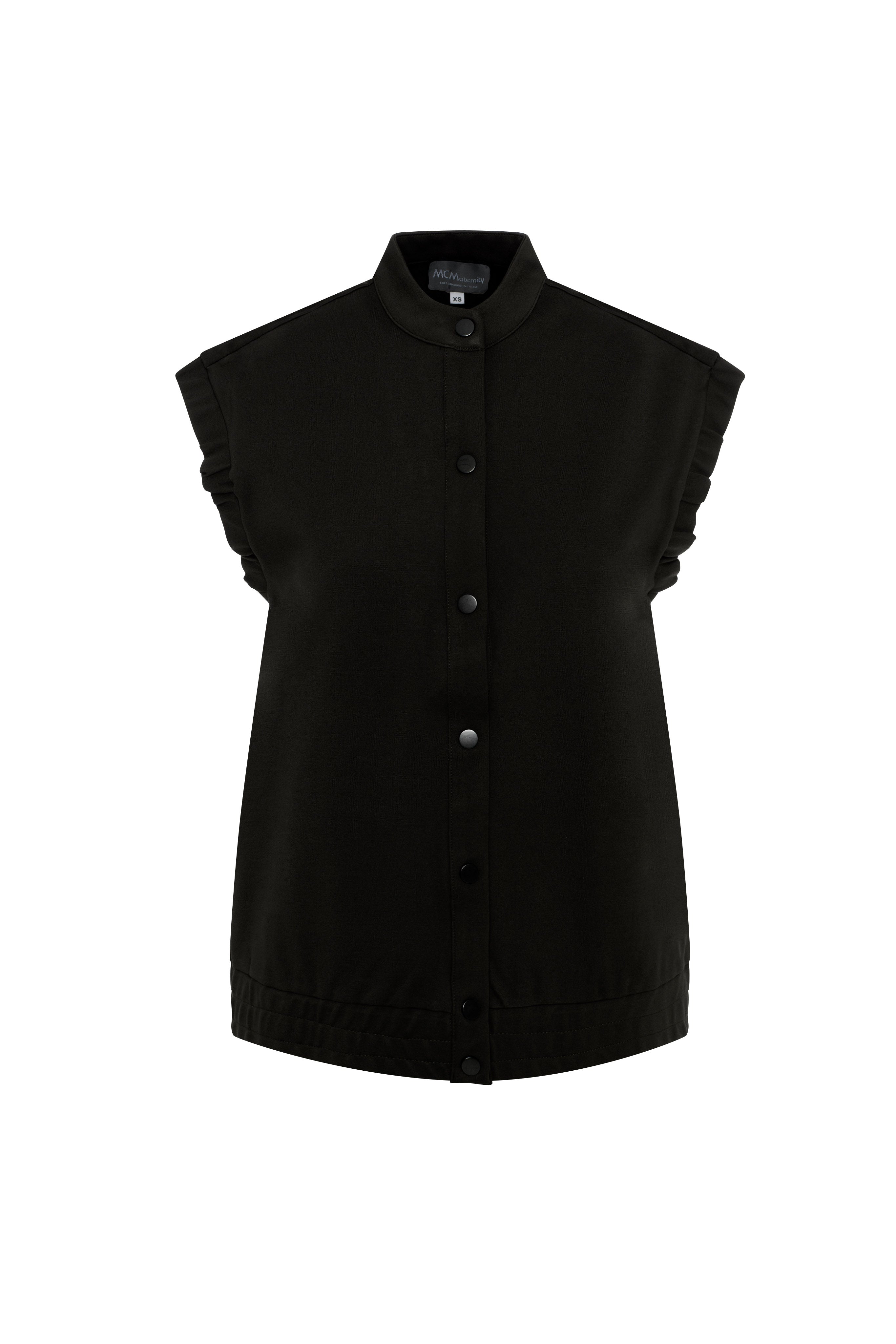 Maternity Ponte Top in Black by MCM