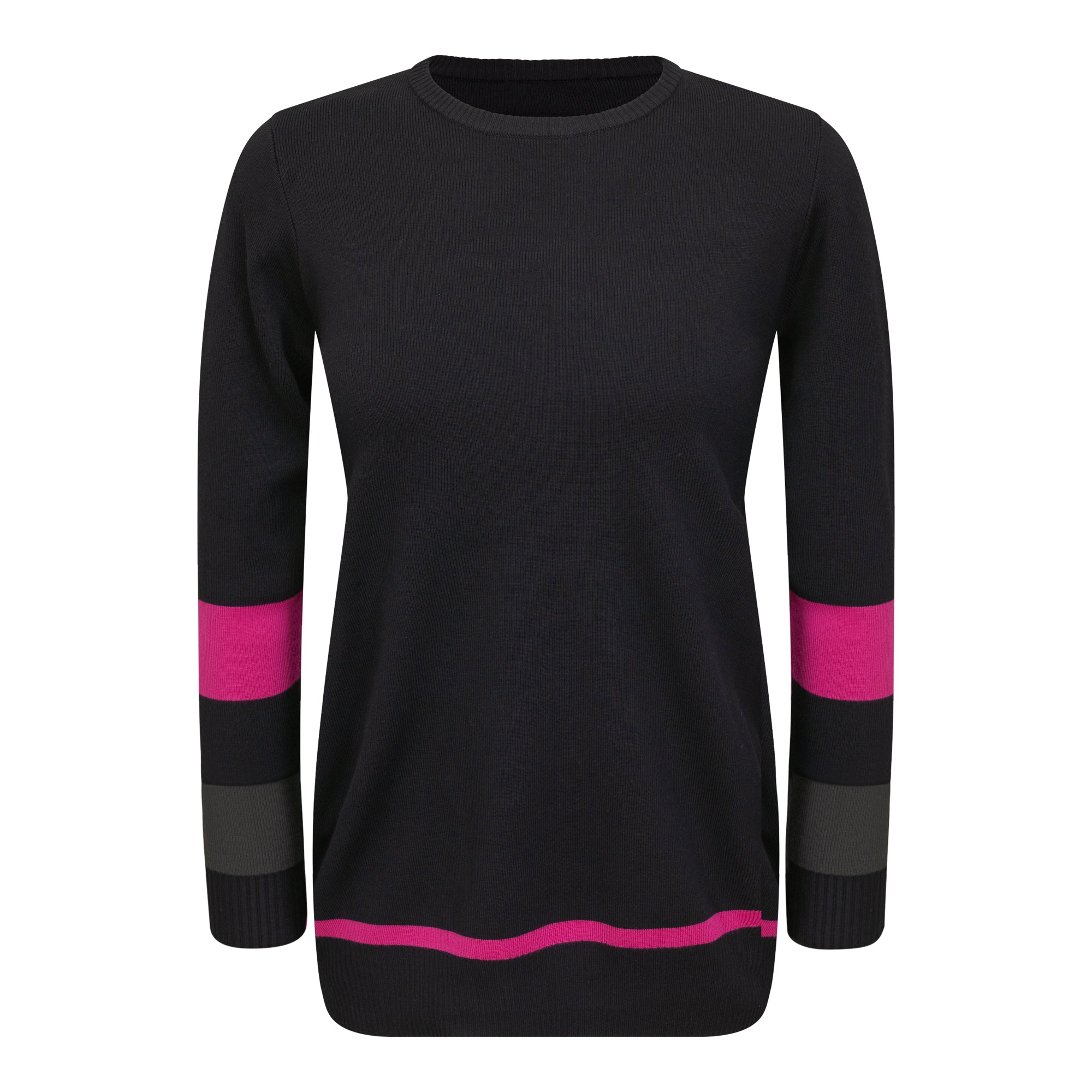 Maternity Contrast Sweater in Black by Mini + Me