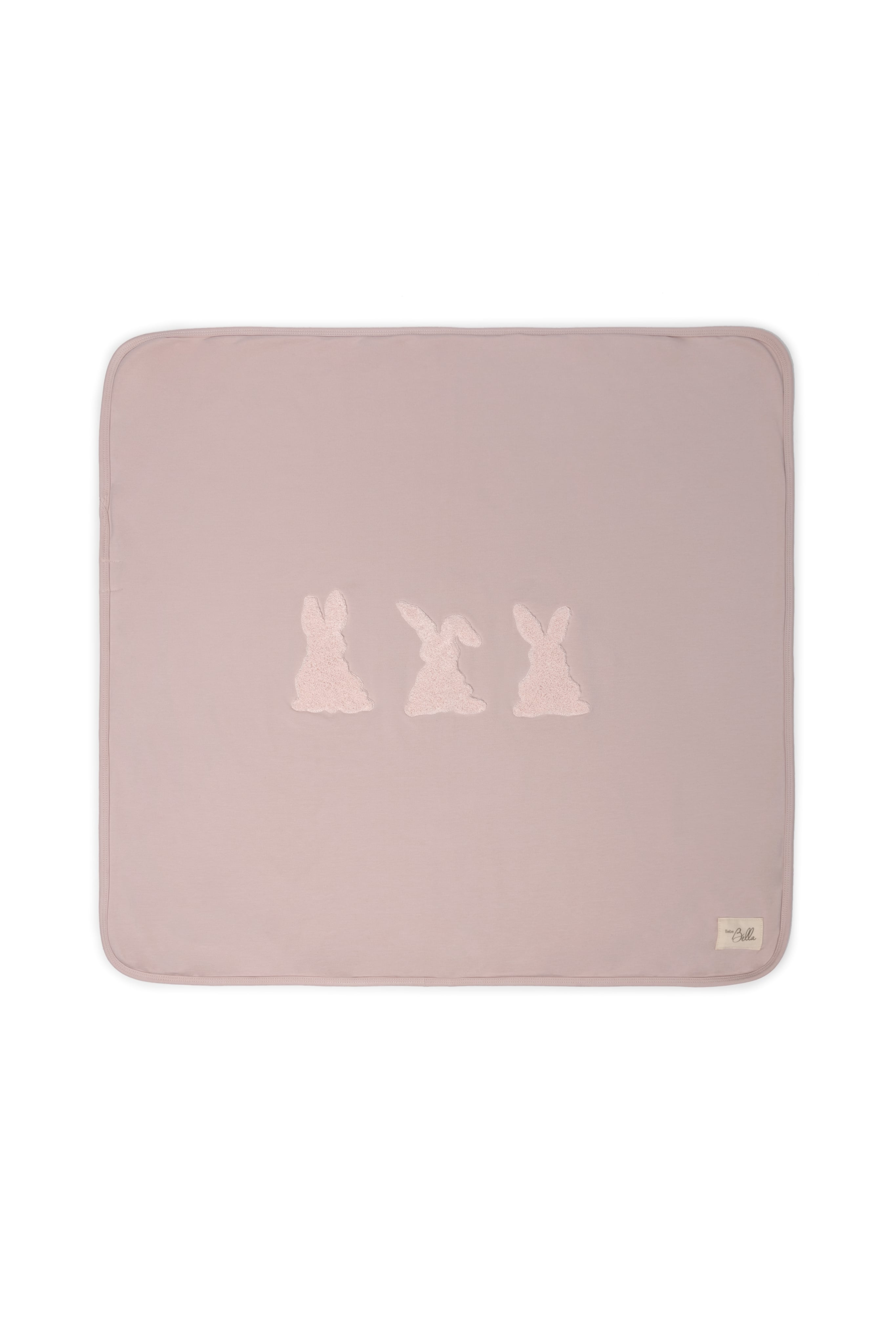 Bunny Applique Blanket in Primrose One Size by Bebe Bella