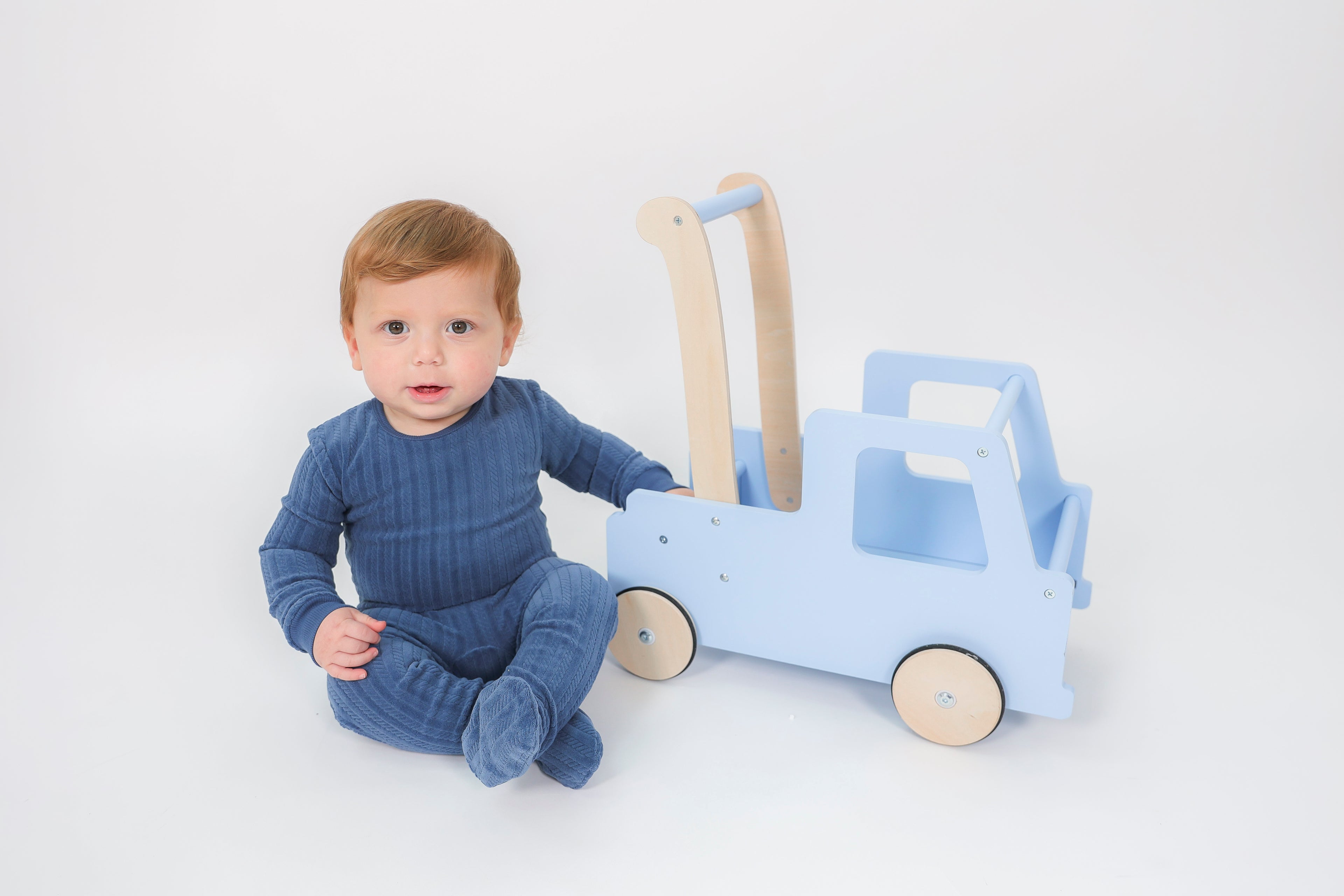 Braided Velour Onesie in by Whipped Cocoa