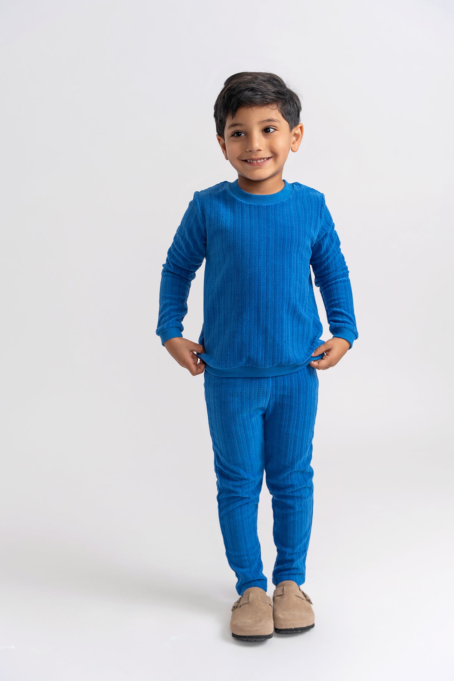 Velour Sweathshirt Set in by Whipped Cocoa