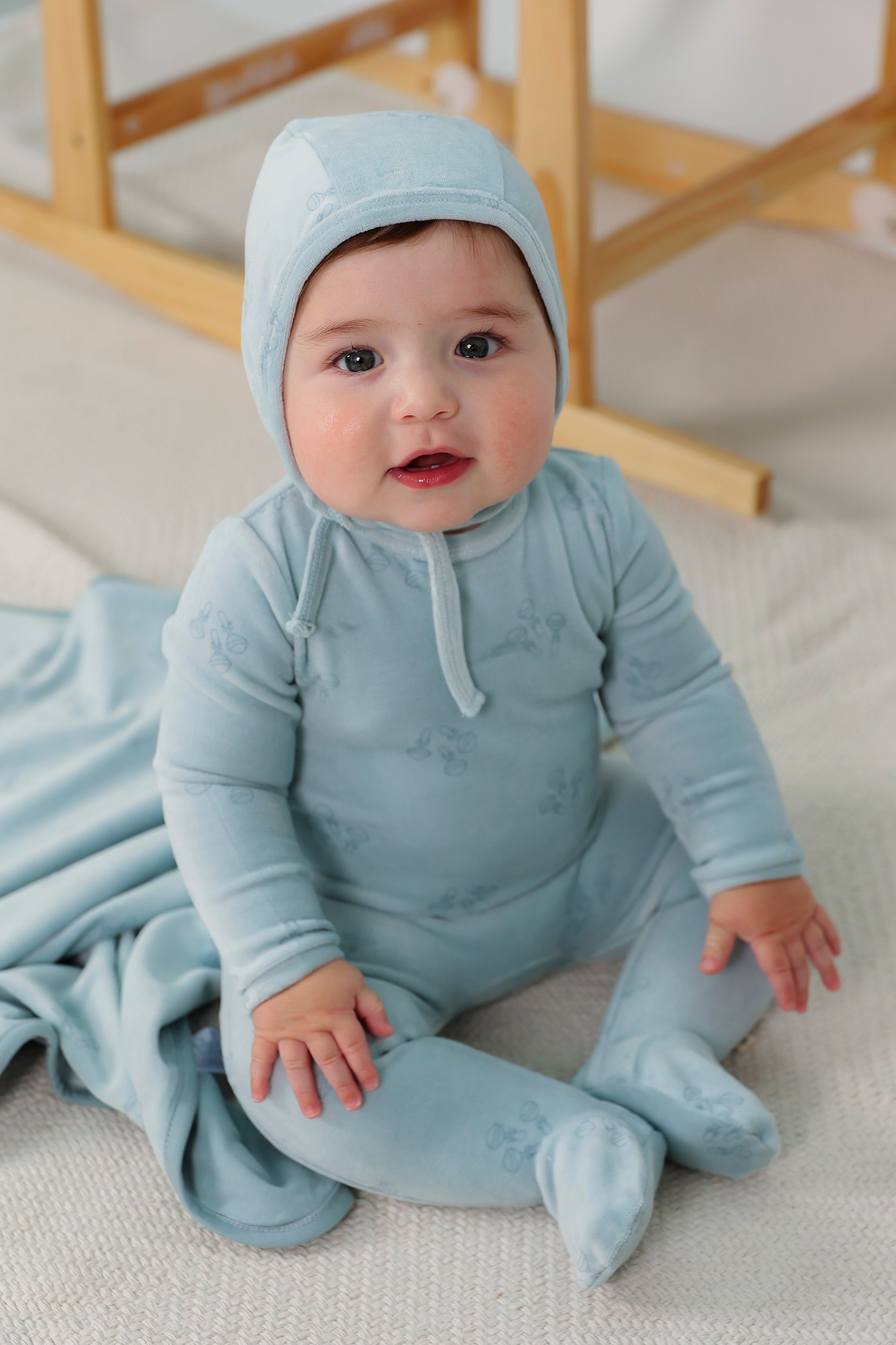 Rattle Print Blanket in by Bebe Bella