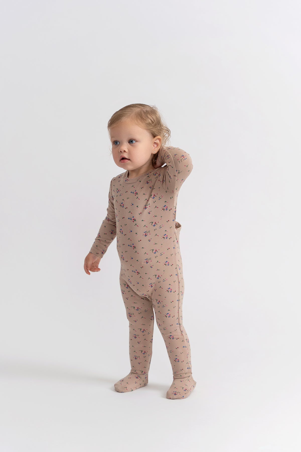 Floral printed Onesie in Burgundy by Space Grey
