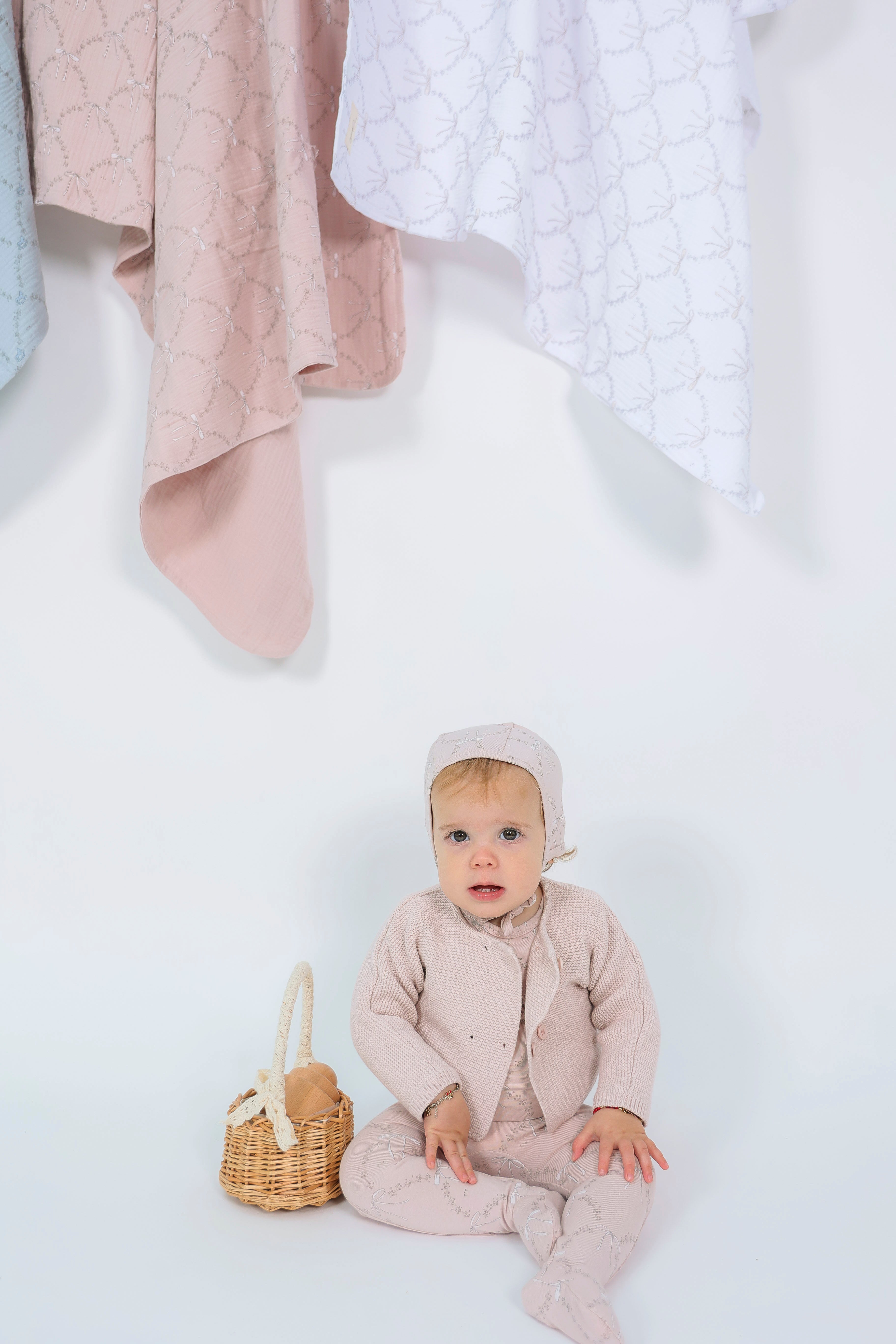 Bow Print Onesie in by Bebe Bella