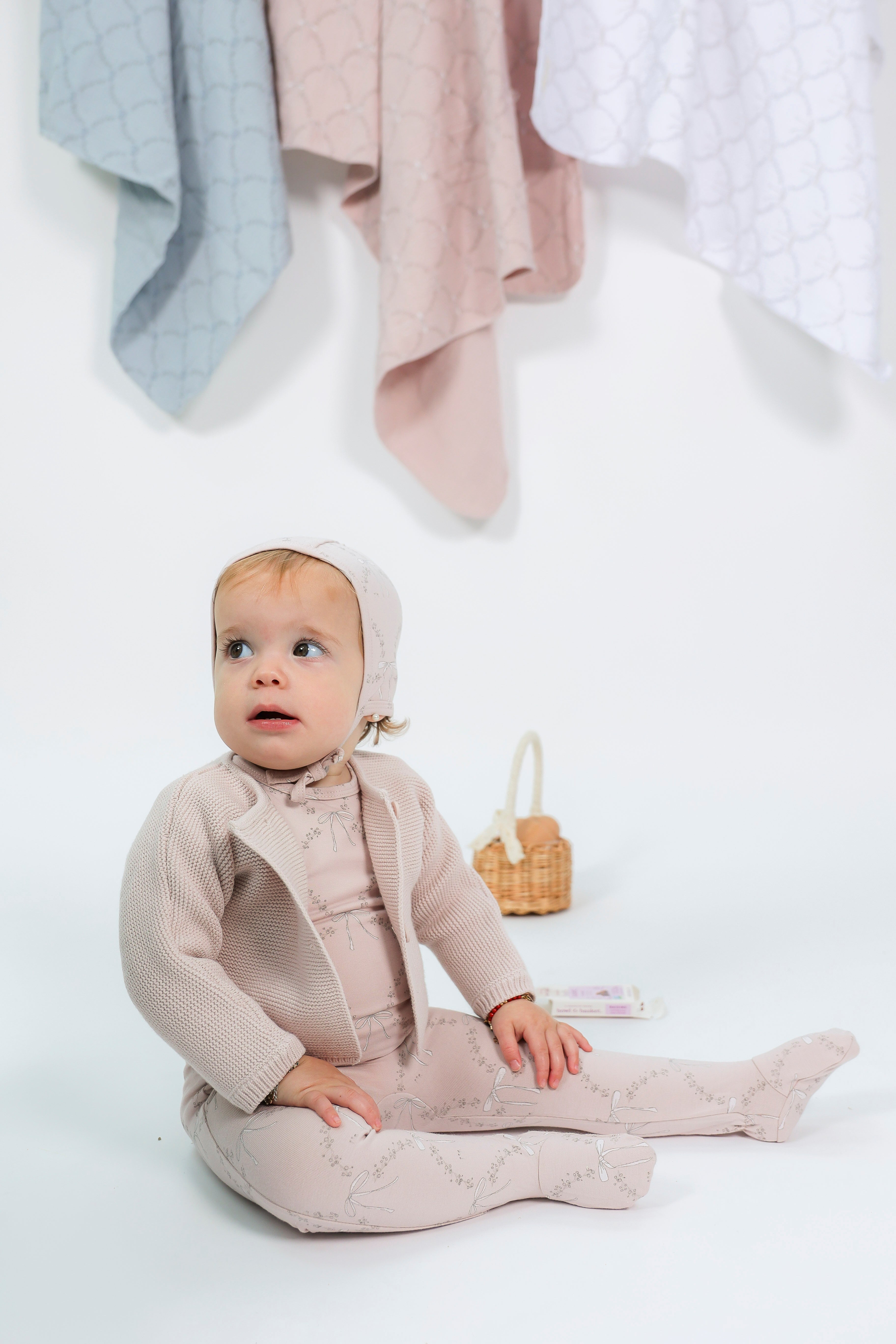 Rocking Horse Print Swaddle in by Bebe Bella