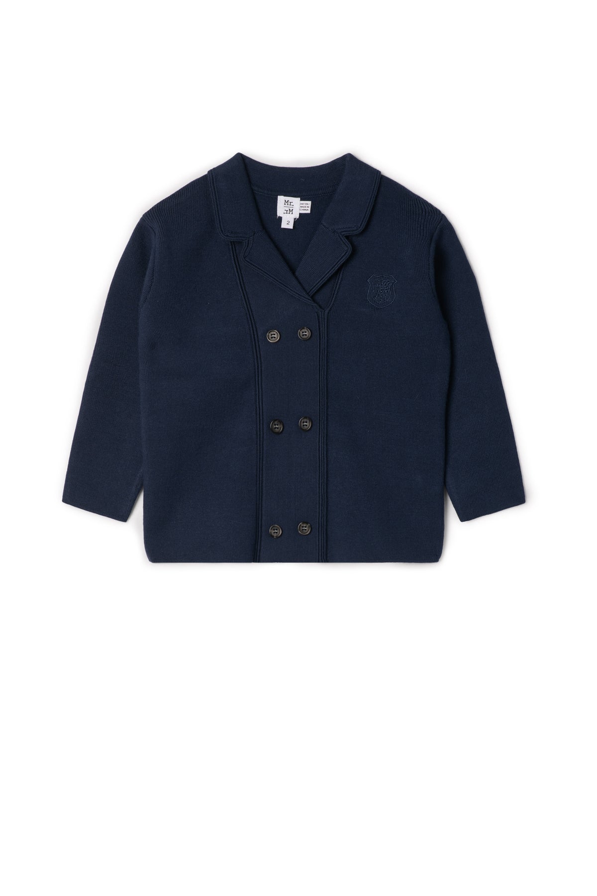 Double Breasted Blazer in Oxford Blue by Mr. Mr.
