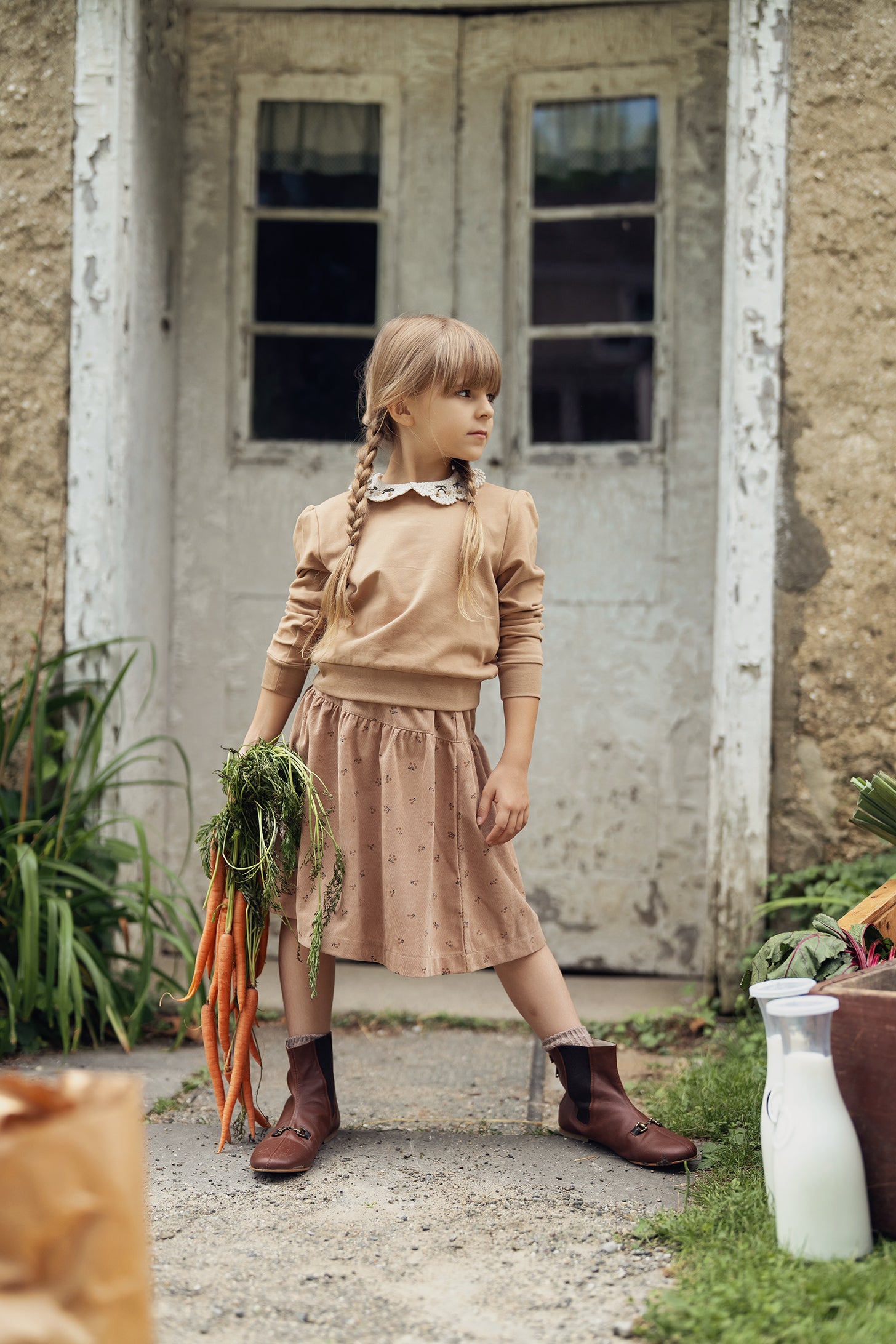 Corduroy Skirt Set in by Space Grey