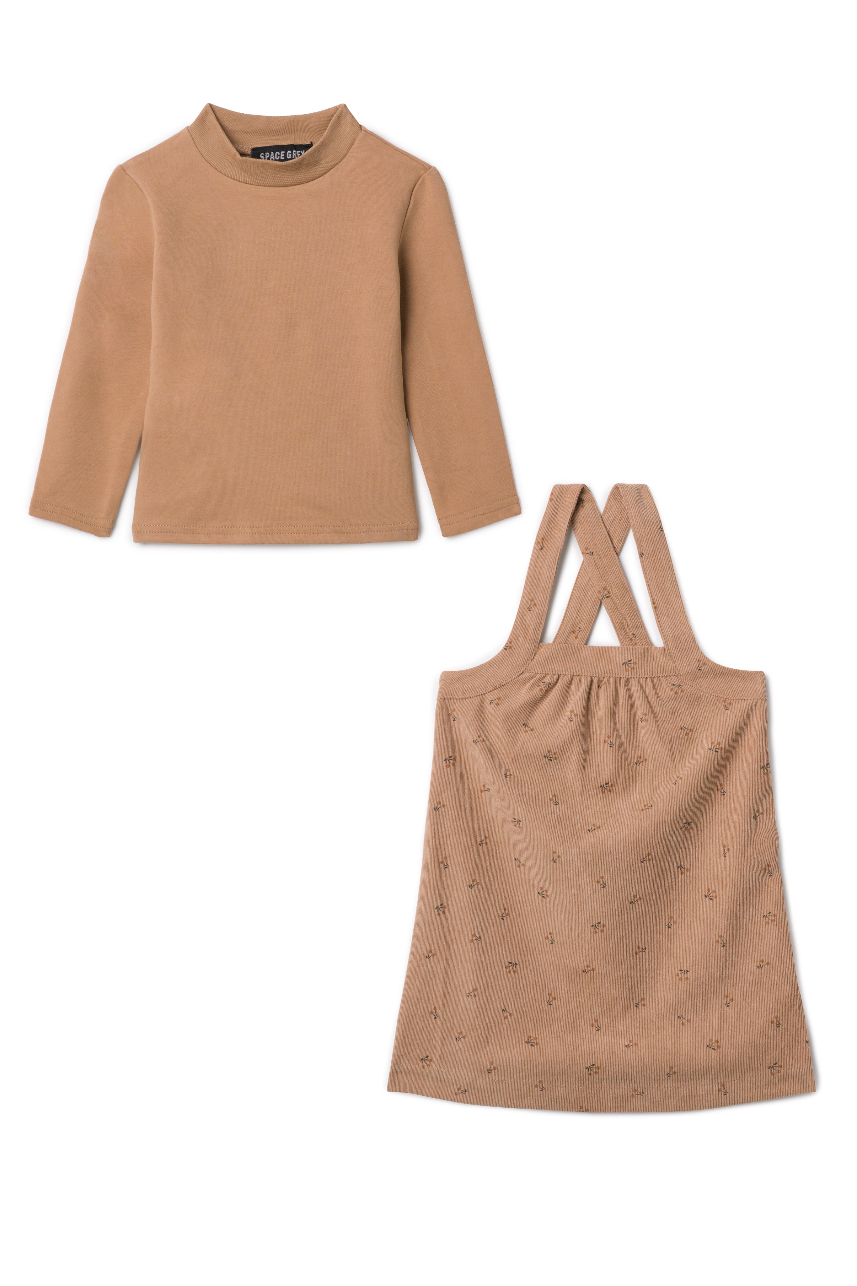 Corduroy Jumper Set in Dusty Pink by Space Grey
