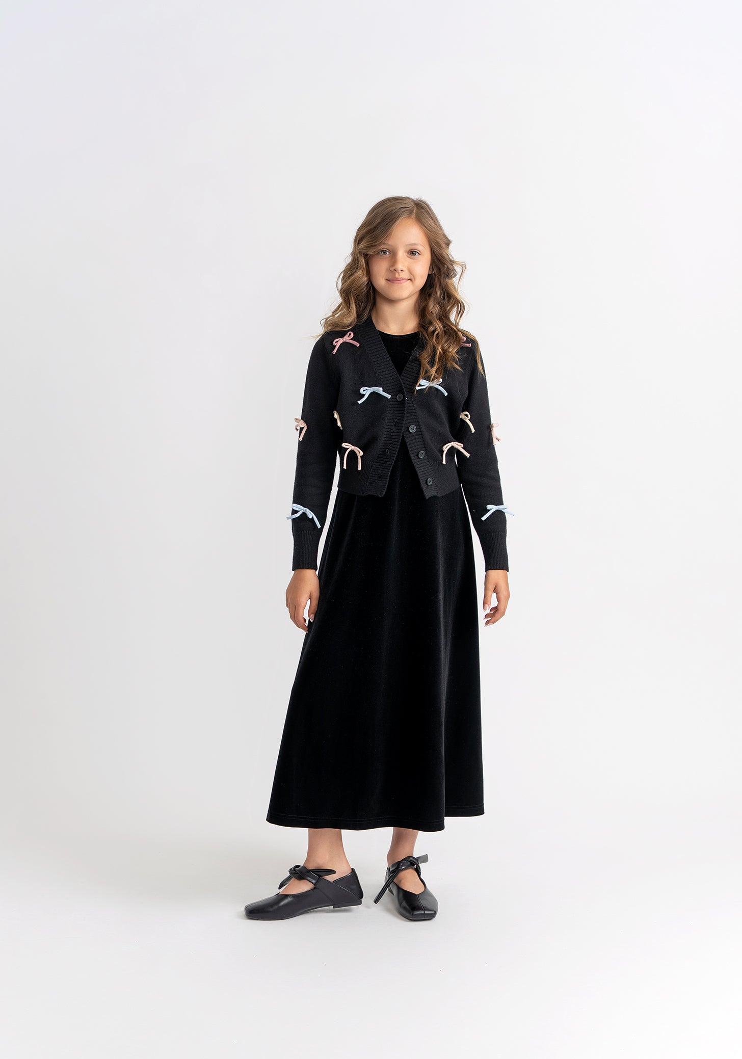 Velour Jumper Robe Cardigan Set in by Seal