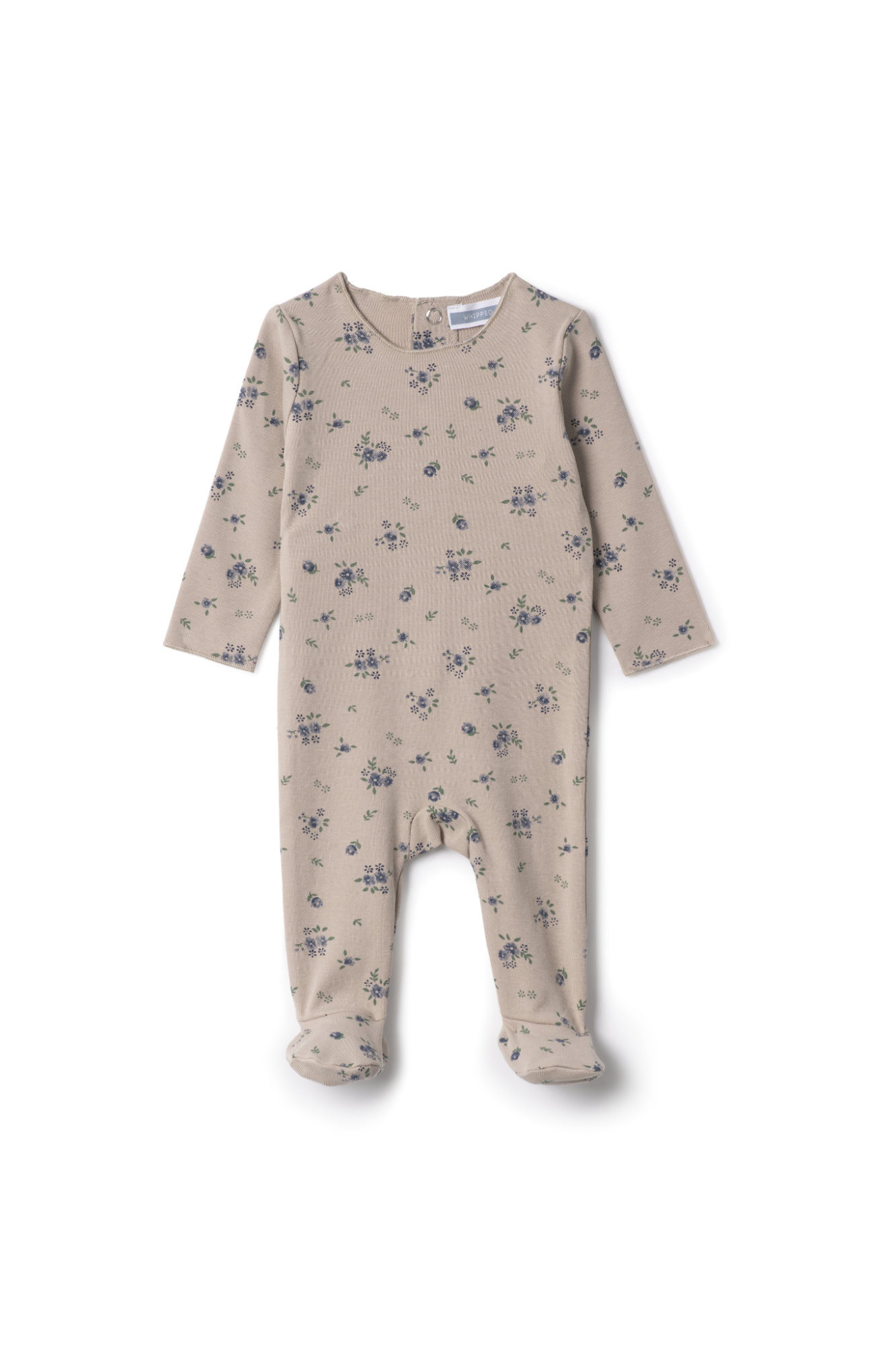 Floral Print Onesie in Beige by Whipped Cocoa