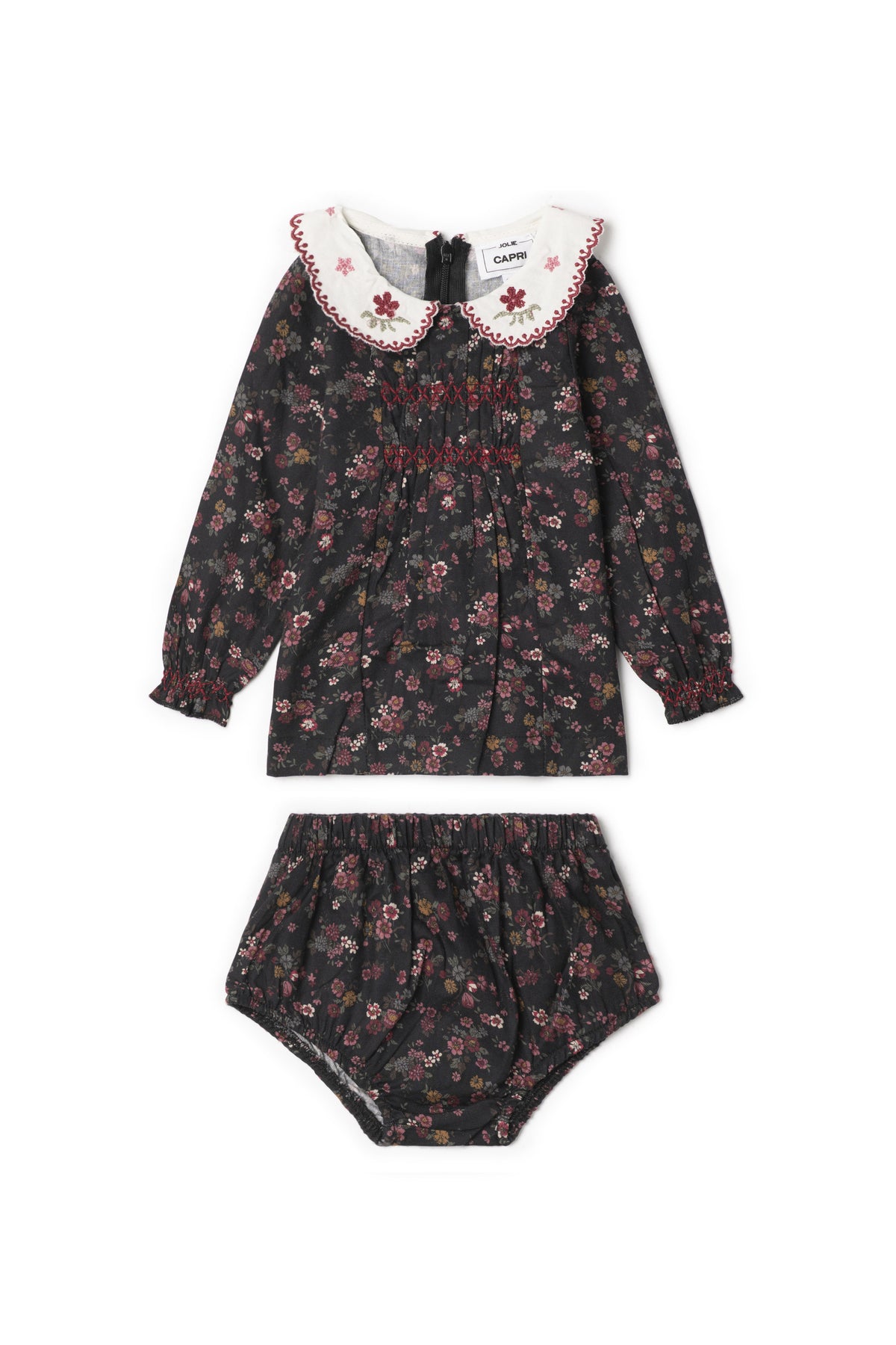 Woven Embroidered Set in Black by Jolie Capri