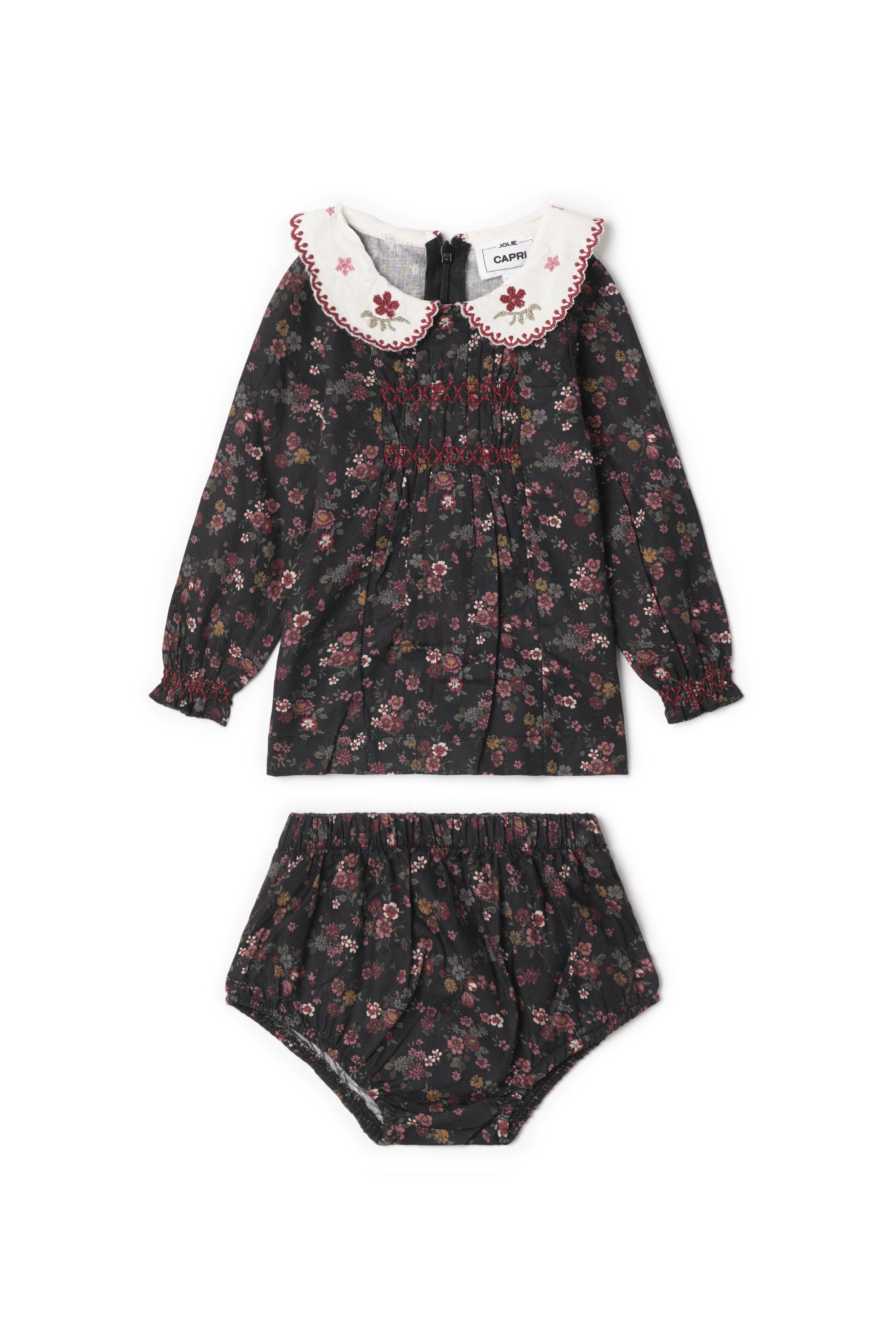 Woven Embroidered Set in Black by Jolie Capri