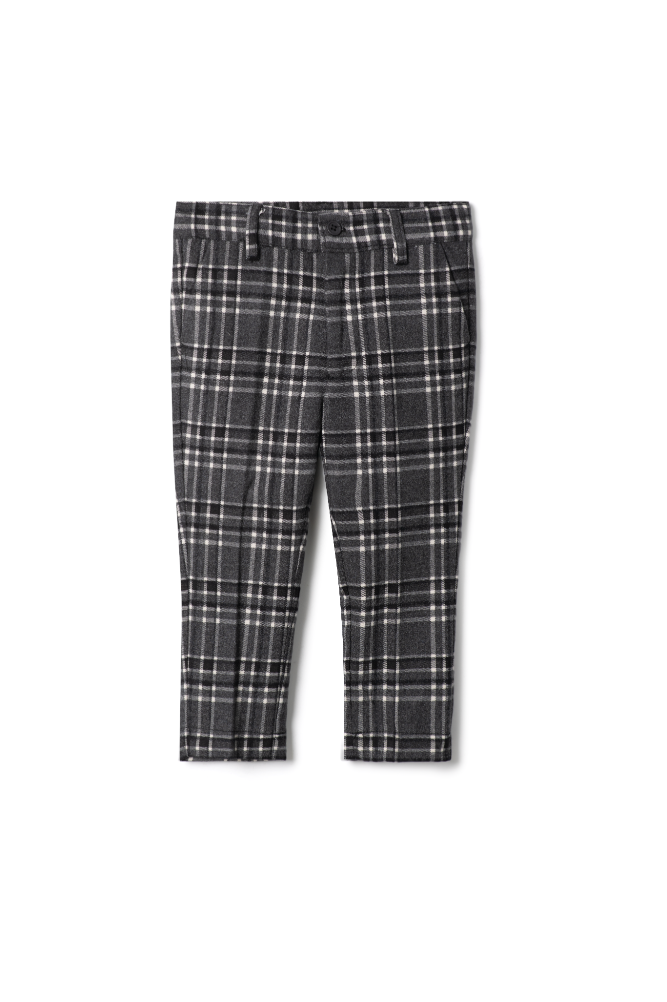 Woven Plaid Pants in Black by Mr. Mr.