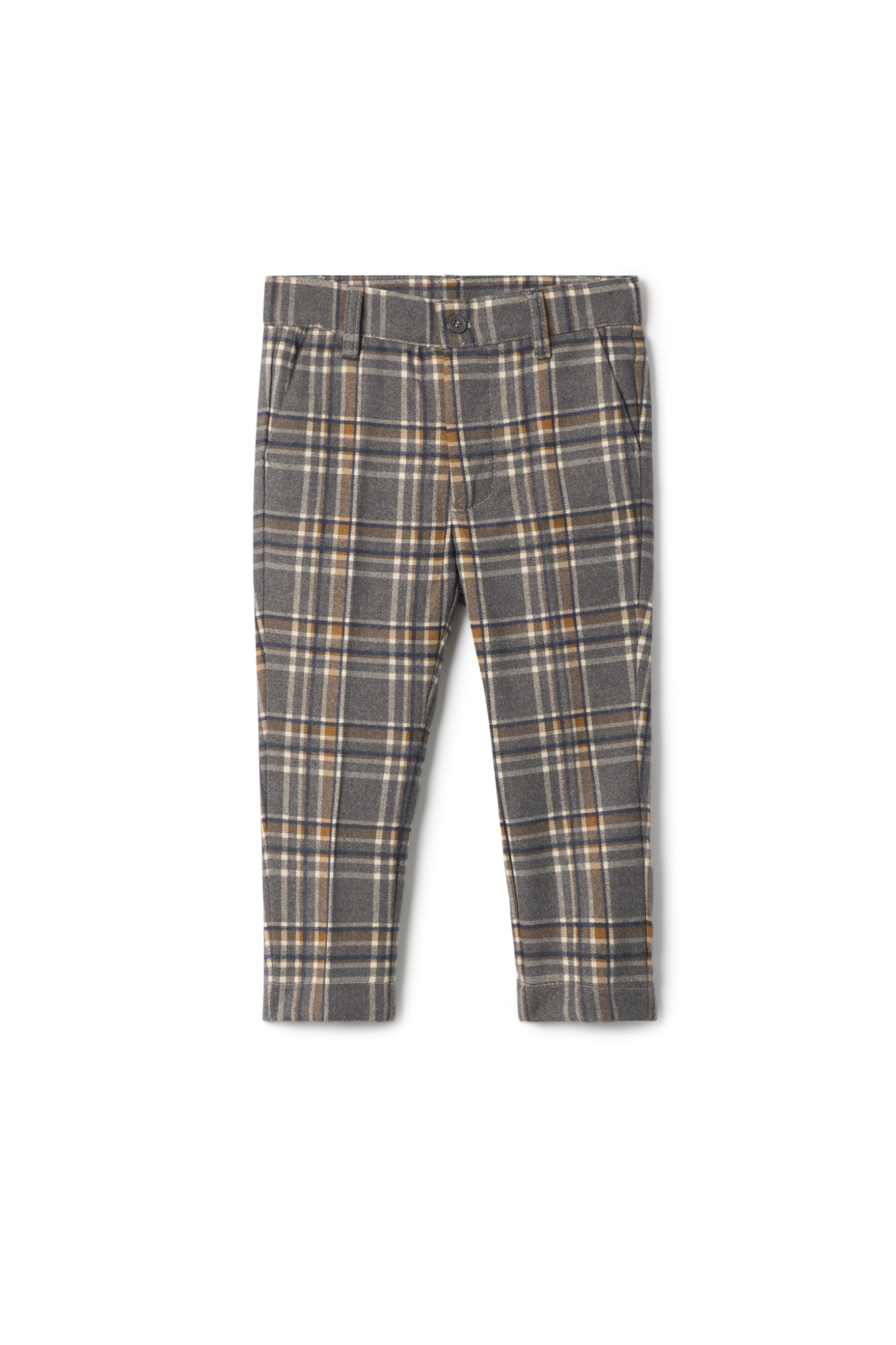 Woven Plaid Pants in Charcoal by Mr. Mr.