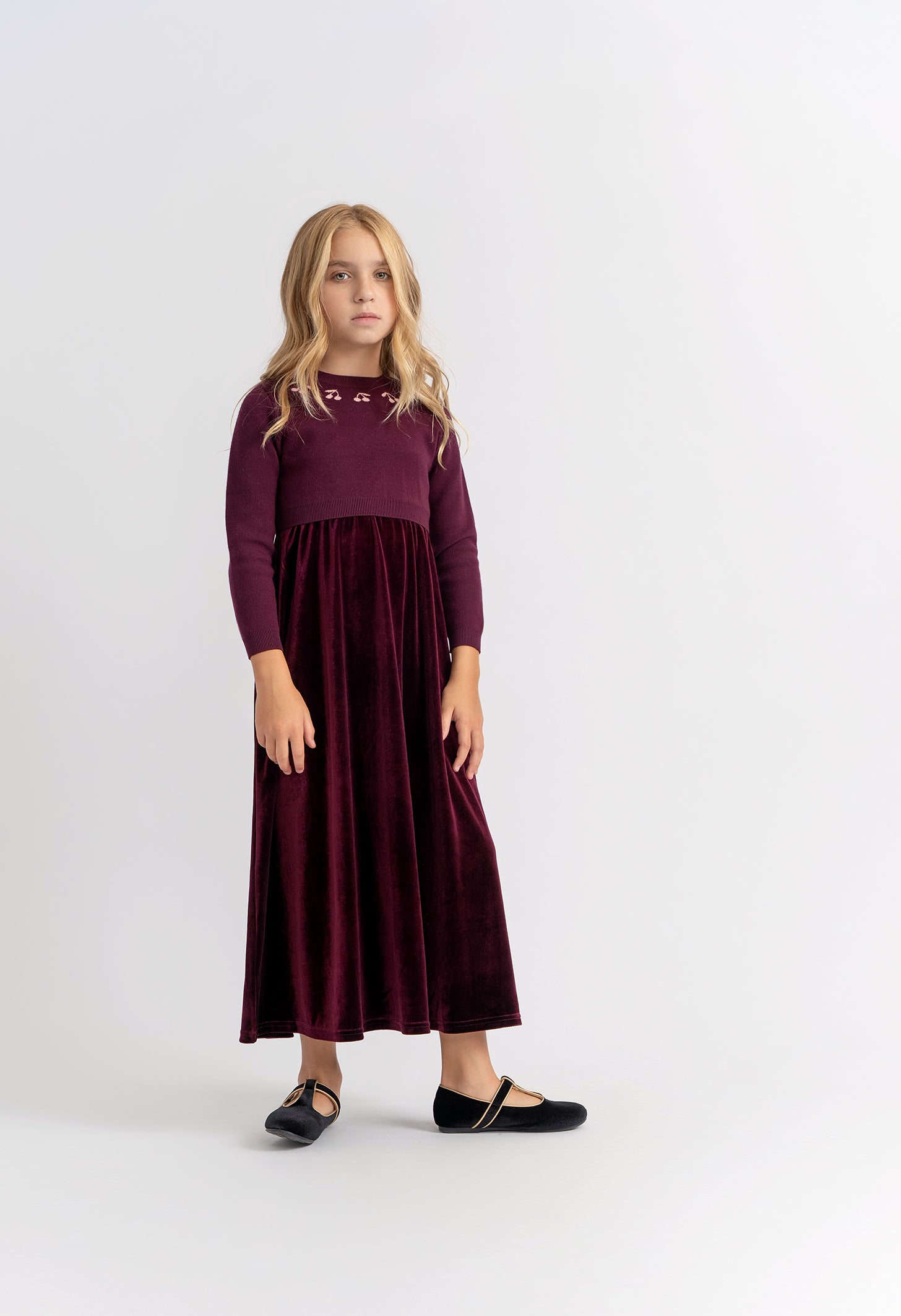 Cherry Slinky velour Robe in by Seal